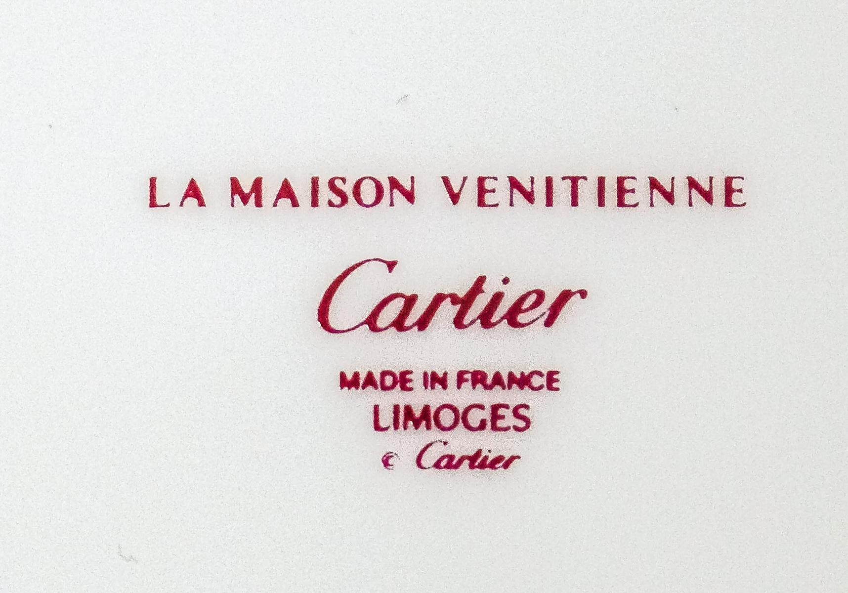 PAREJA DE CAJITAS "CARTIER" EN PORCELANA 