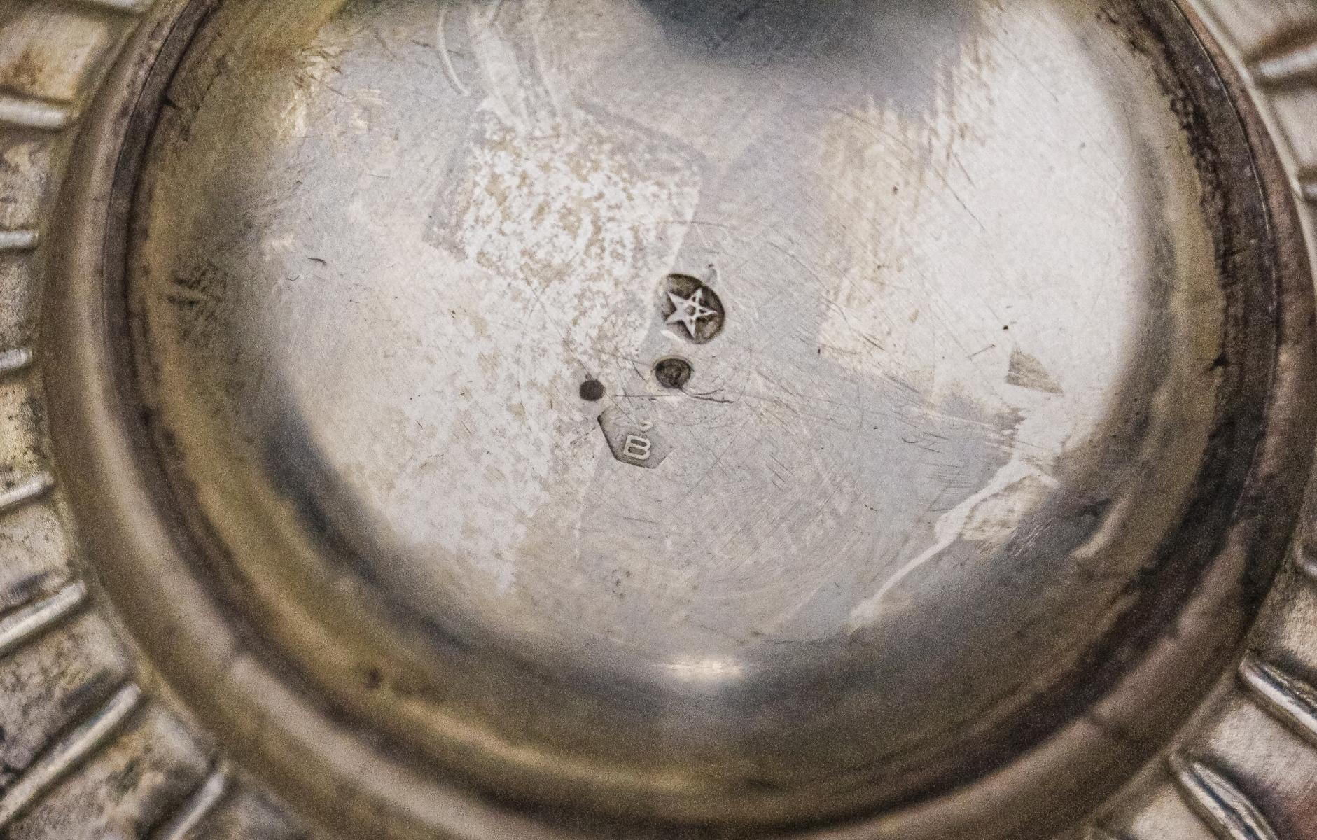 AZUCARERO Y OLLA GALLEGA DE PLATA DE MEDIADOS DEL S.XX