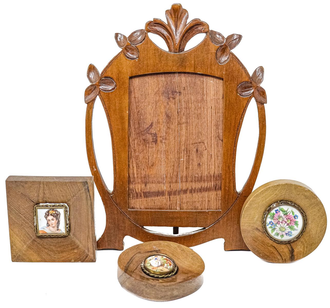 PORTARETRATOS Y TRES MARQUITOS PRIMER CUARTO S.XX