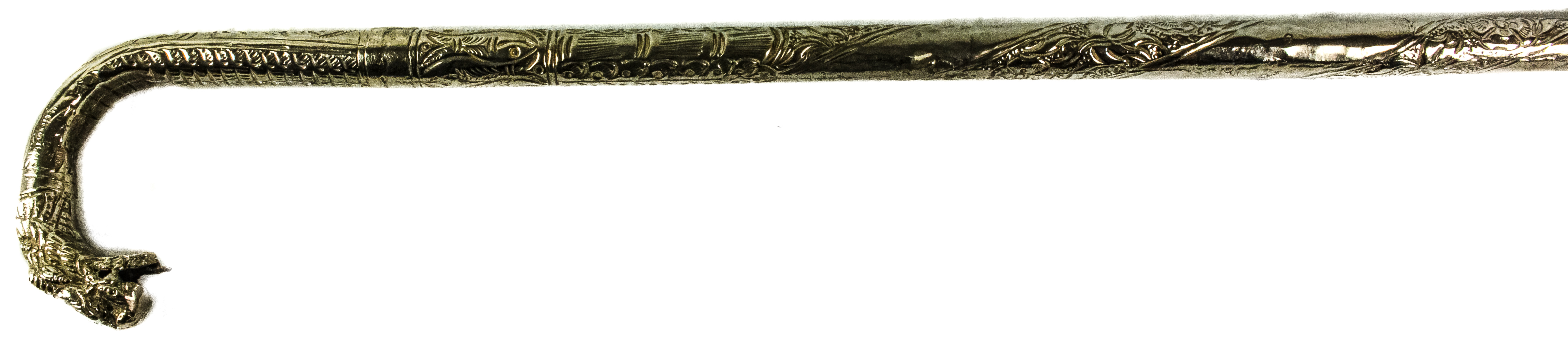 BASTÓN DE COLECCION EN METAL LABRADO