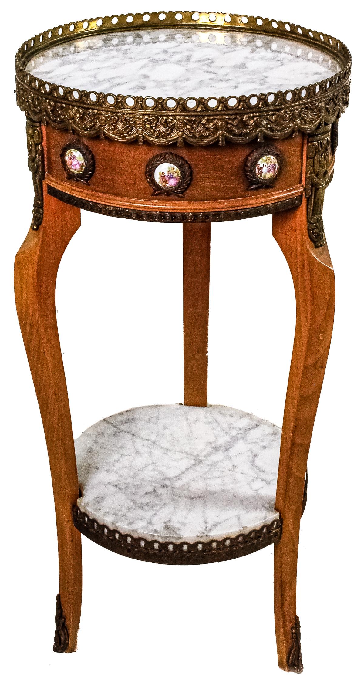 MESITA AUXILIAR CIRCULAR DE LOS AÑOS 70