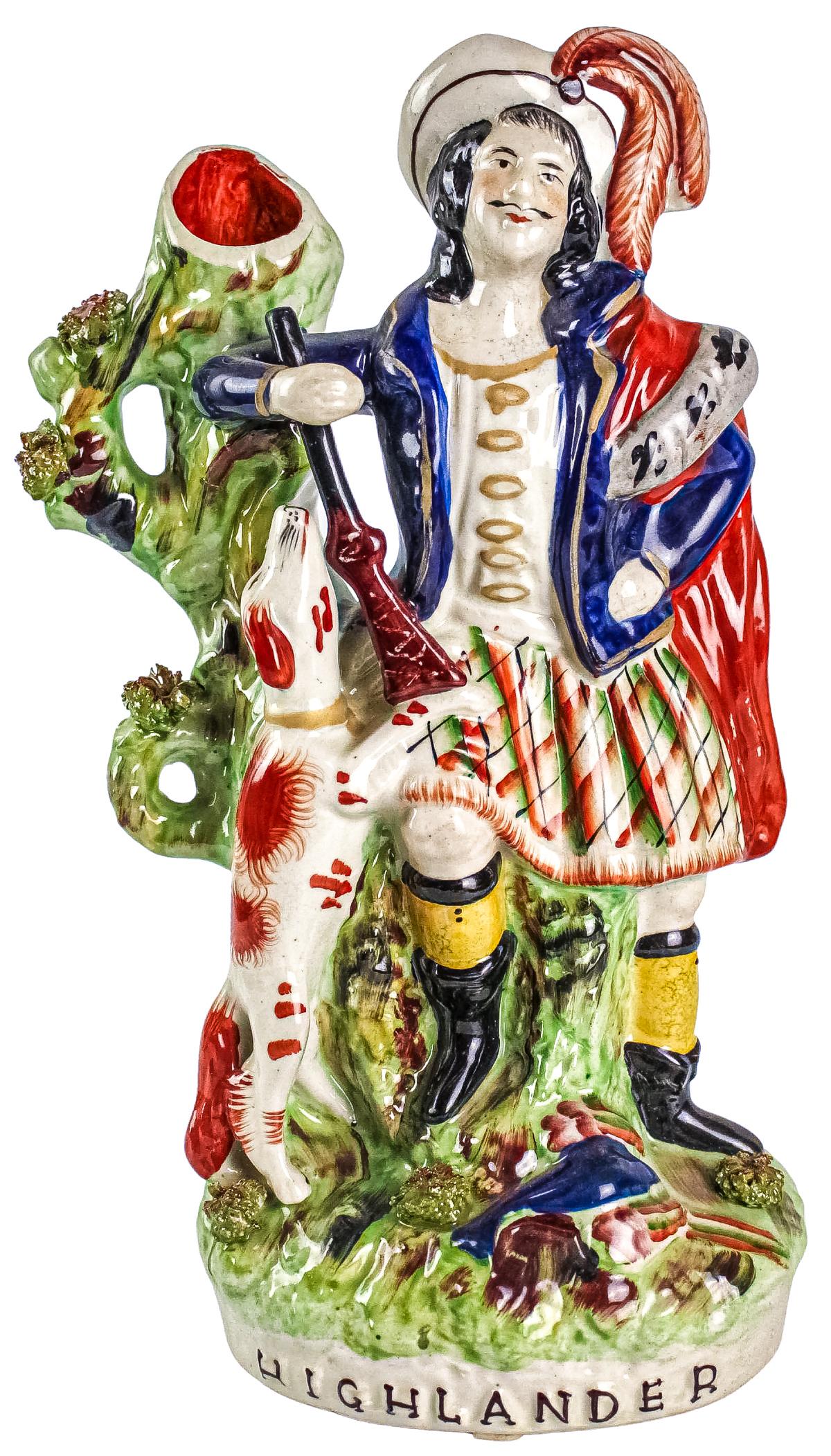 FIGURA DE PORCELANA STAFFORDSHIRE DE MEDIADOS DE S. XX