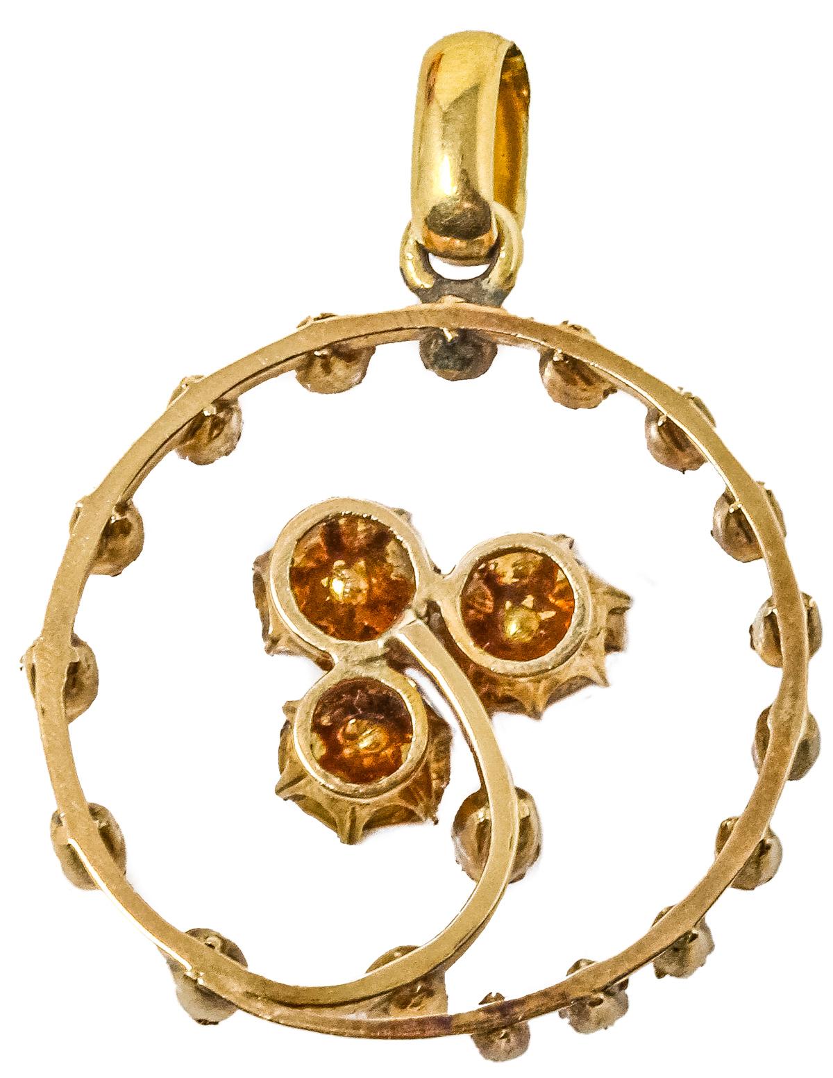 COLGANTE TRÉBOL DEL S.XIX
