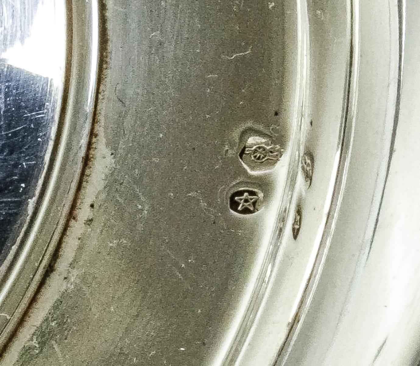 LÁMPARA TIPO QUINQUÉ EN PLATA DEL ÚLTIMO CUARTO DEL S.XX