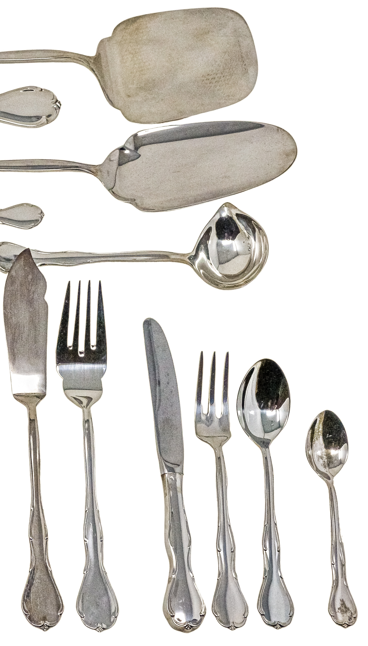 CUBERTERÍA EN PLATA DEL ÚLTIMO CUARTO DEL S.XX