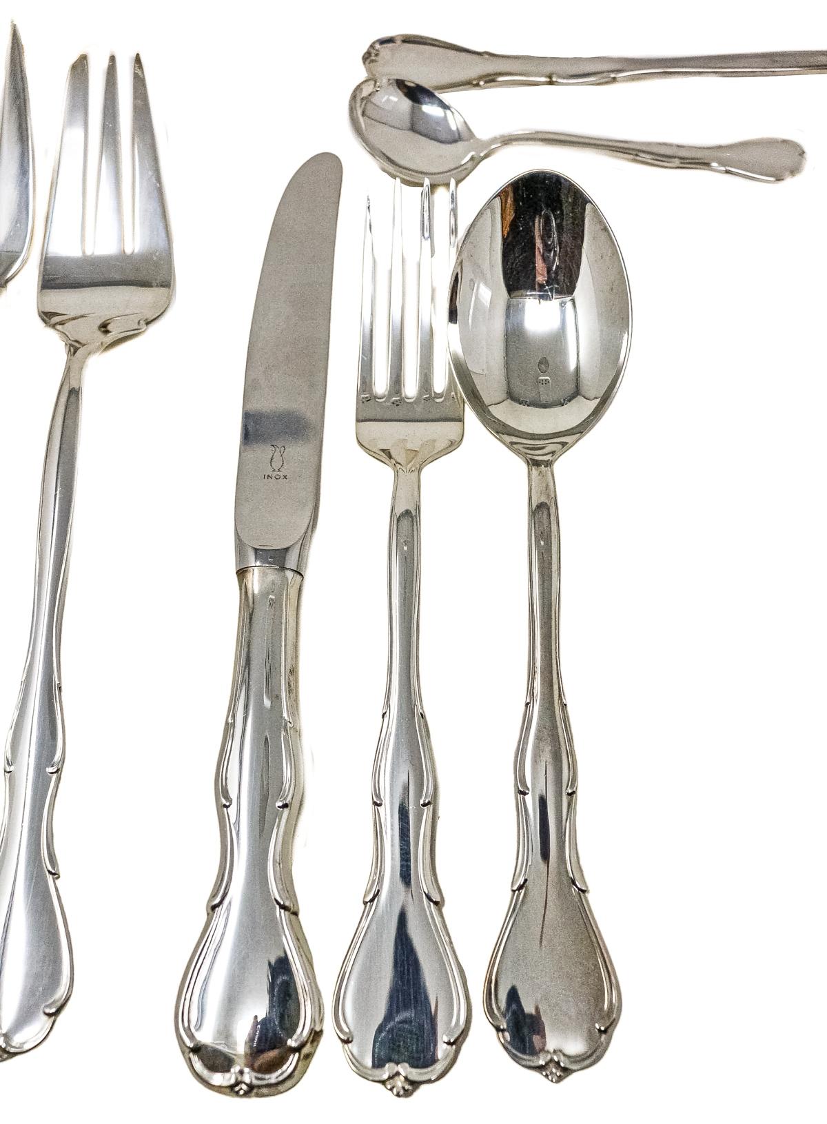 CUBERTERÍA EN PLATA DEL ÚLTIMO CUARTO DEL S.XX