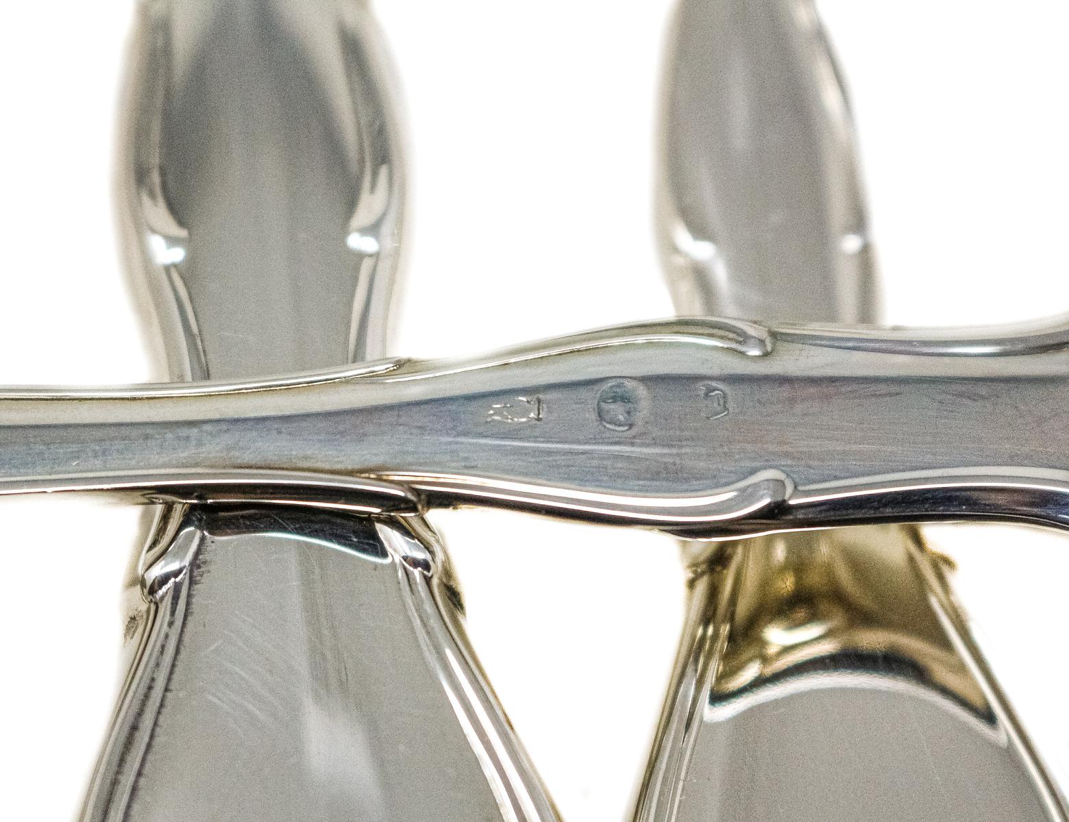 CUBERTERÍA EN PLATA DEL ÚLTIMO CUARTO DEL S.XX