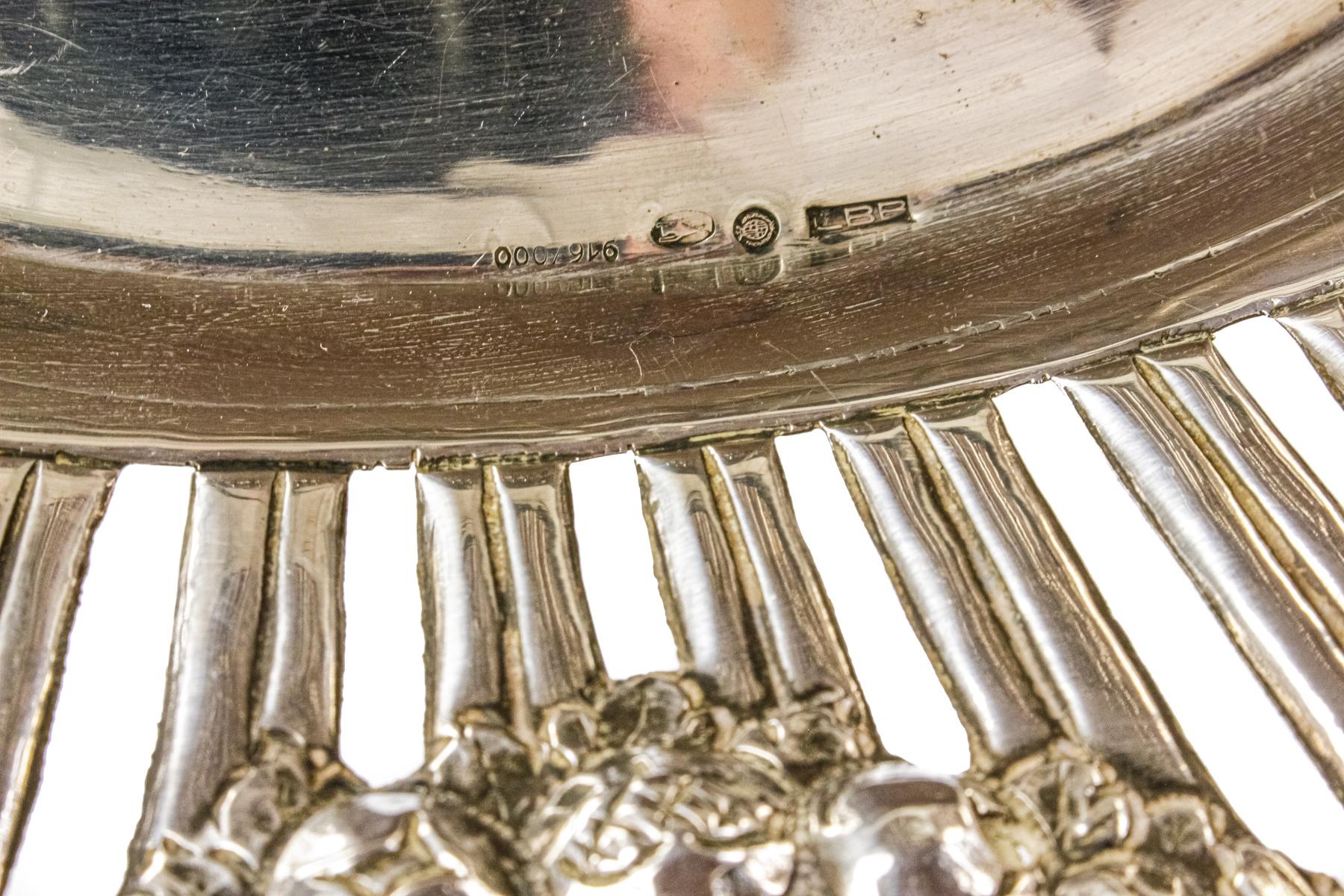 CENTRO DE MESA EN PLATA DEL PRIMER TERCIO DEL S.XX