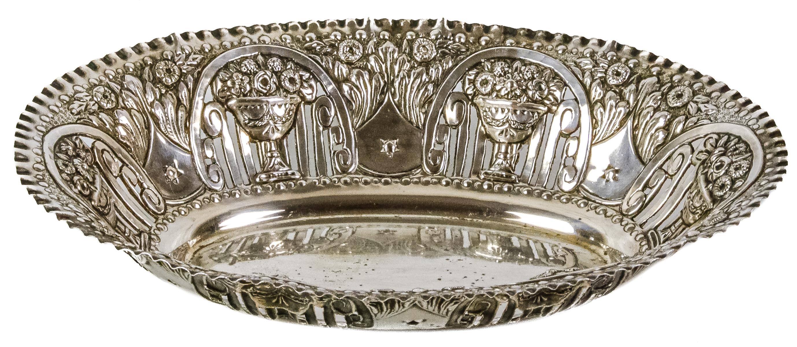 CENTRO DE MESA EN PLATA DEL PRIMER TERCIO DEL S.XX