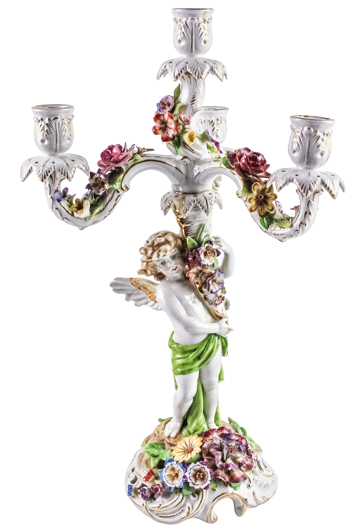 CANDELABRO EN CERÁMICA ALEMANA DE MEDIADOS DEL S.XX