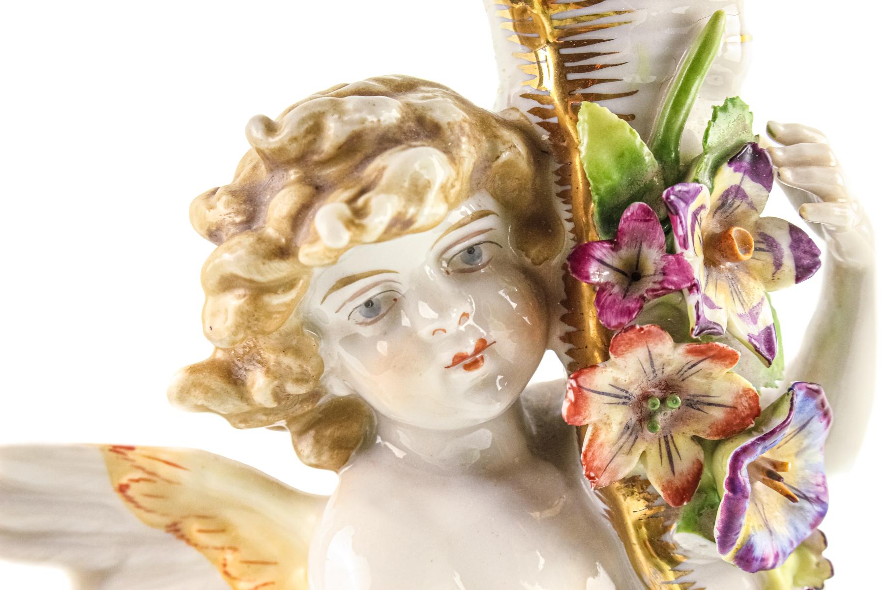 CANDELABRO EN CERÁMICA ALEMANA DE MEDIADOS DEL S.XX