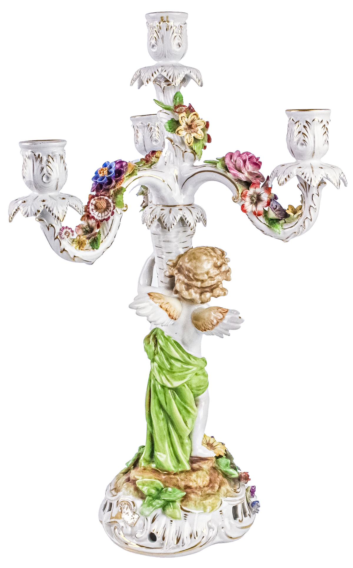 CANDELABRO EN CERÁMICA ALEMANA DE MEDIADOS DEL S.XX