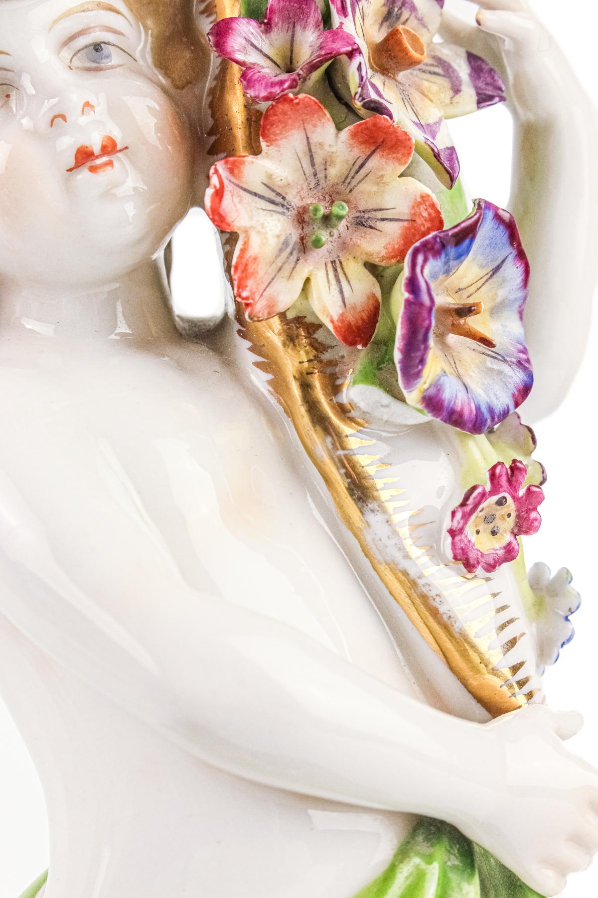 CANDELABRO EN CERÁMICA ALEMANA DE MEDIADOS DEL S.XX