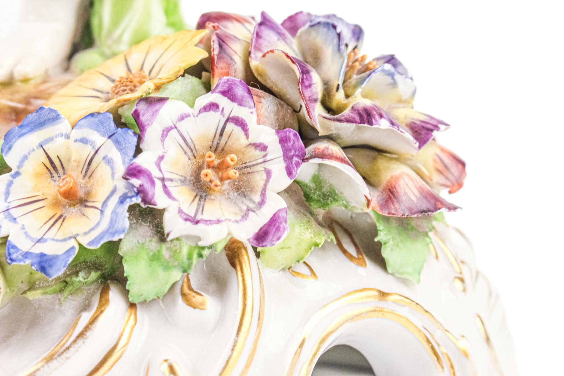 CANDELABRO EN CERÁMICA ALEMANA DE MEDIADOS DEL S.XX