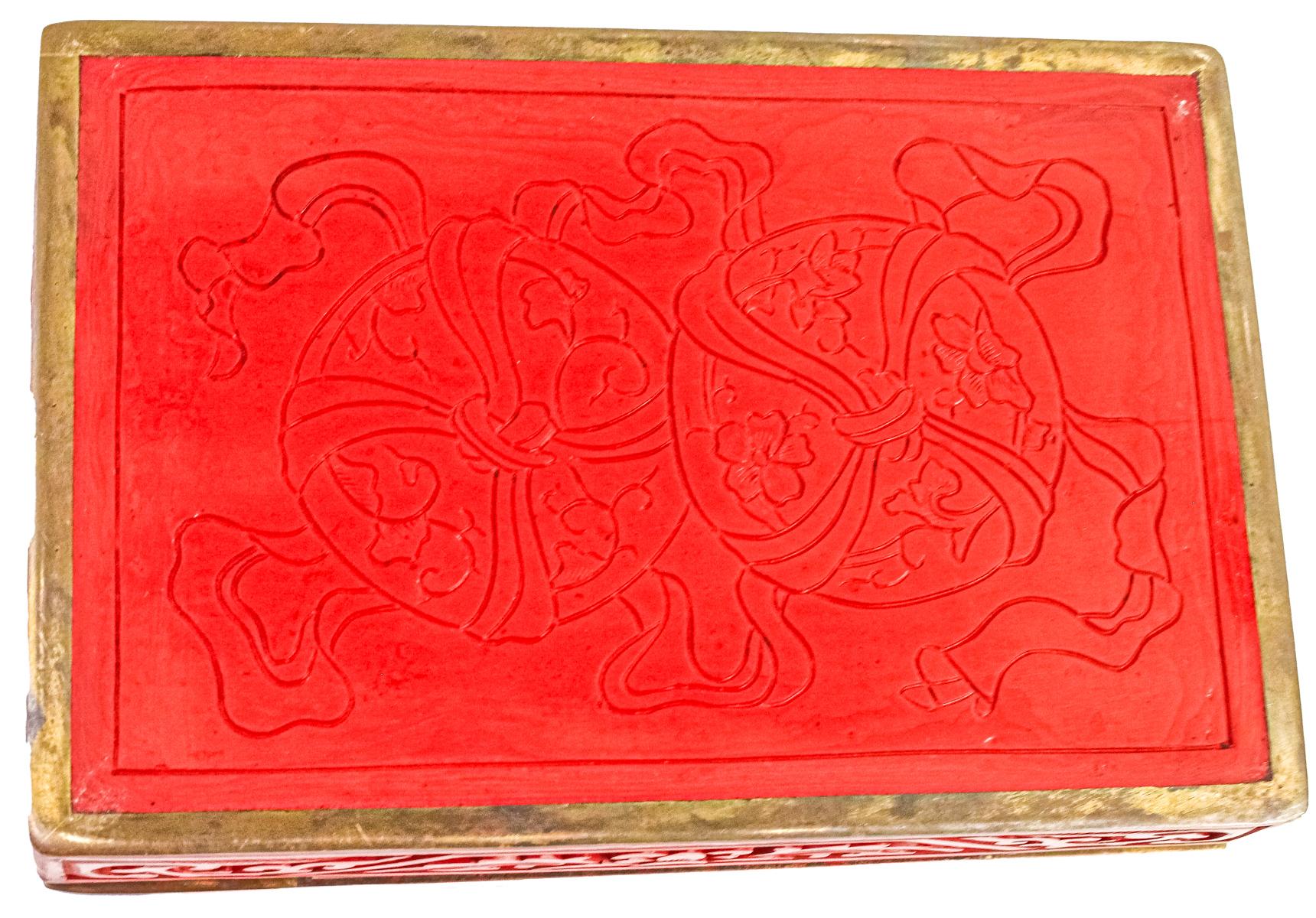 CAJA LACADA CHINA, DE LA PRIMER MITAD DEL S.XX