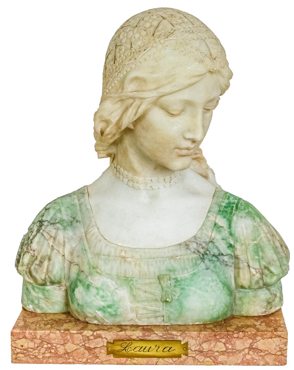 BUSTO EN MÁRMOL DE PRINCIPIOS DEL S.XX