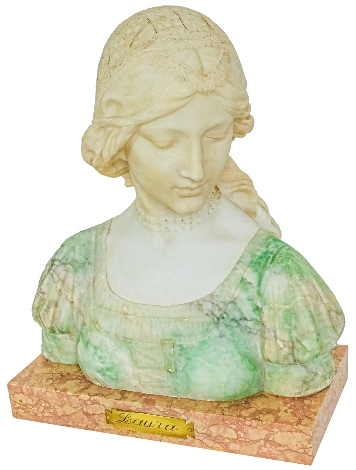 BUSTO EN MÁRMOL DE PRINCIPIOS DEL S.XX