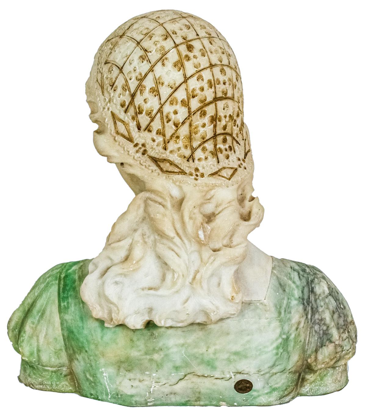 BUSTO EN MÁRMOL DE PRINCIPIOS DEL S.XX
