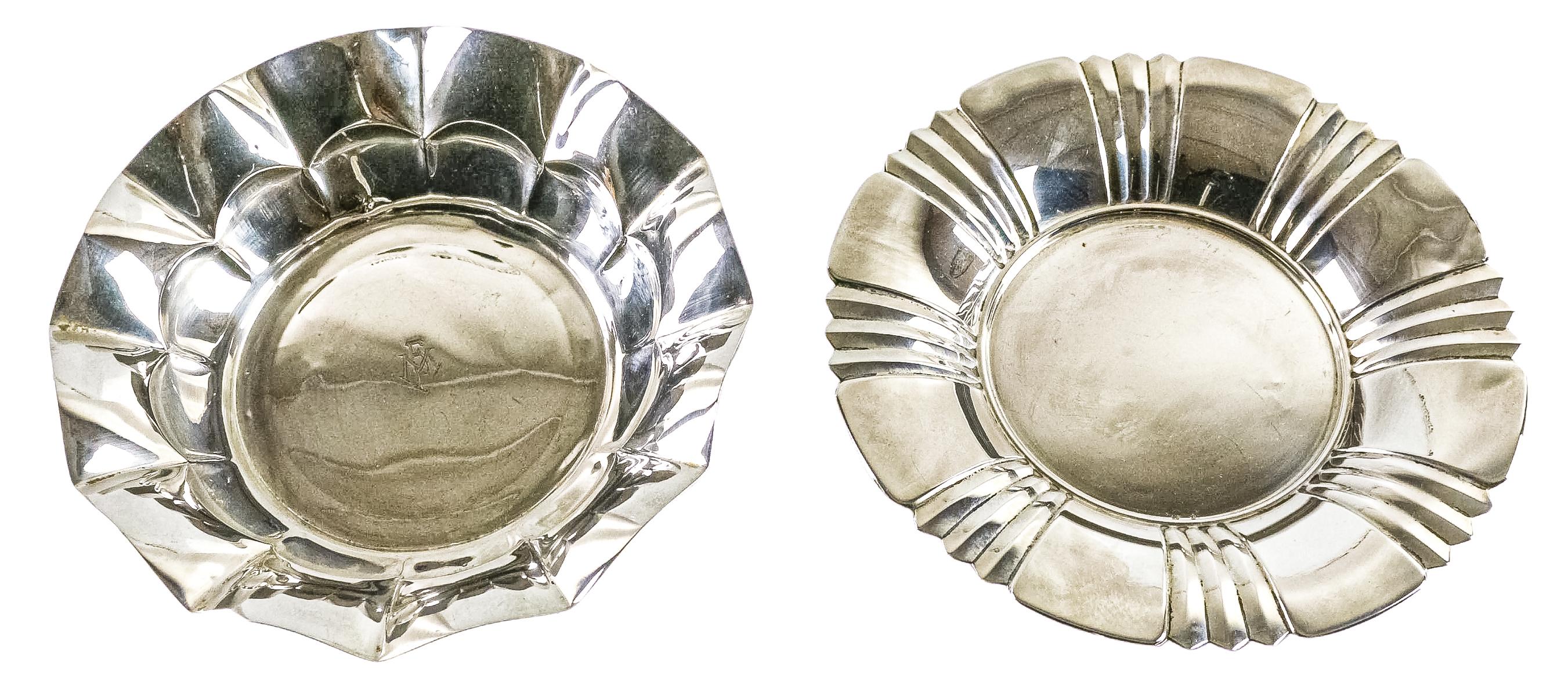 DOS PLATOS DE PLATA DEL PRIMER TERCIO DE S. XX