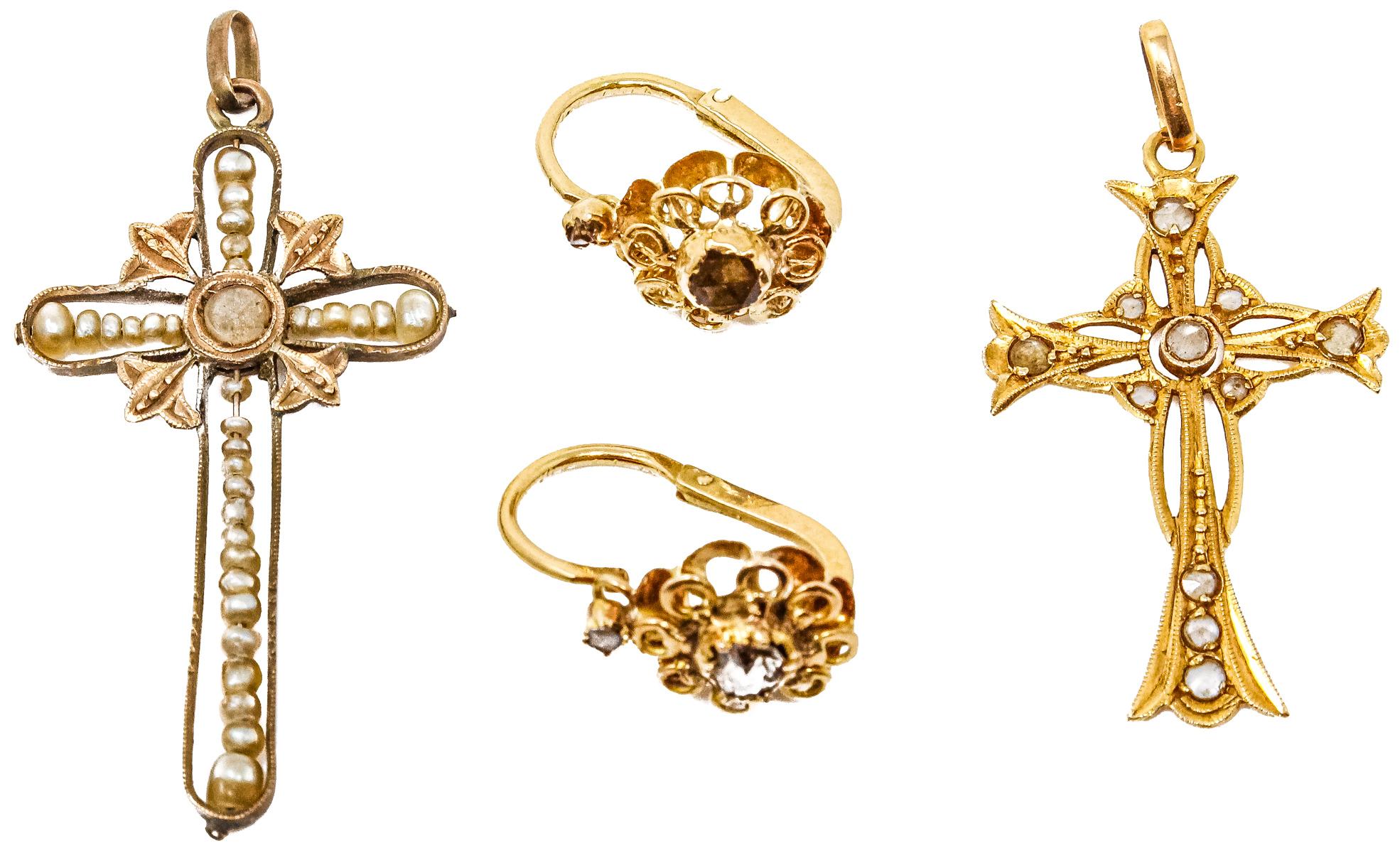 DOS CRUCES Y PENDIENTES DE PPS. DEL S.XX