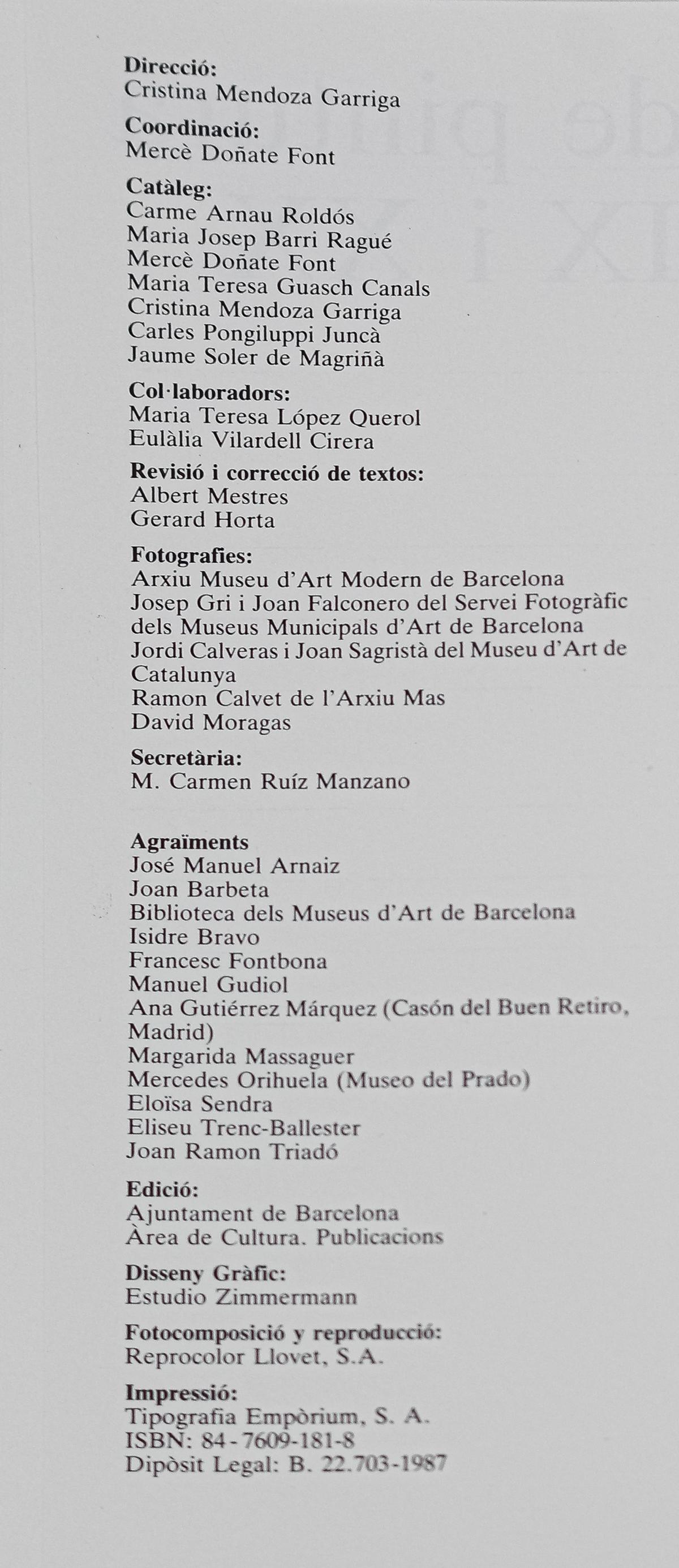 "FONS DEL MUSEU D&#39;ART MODERN"