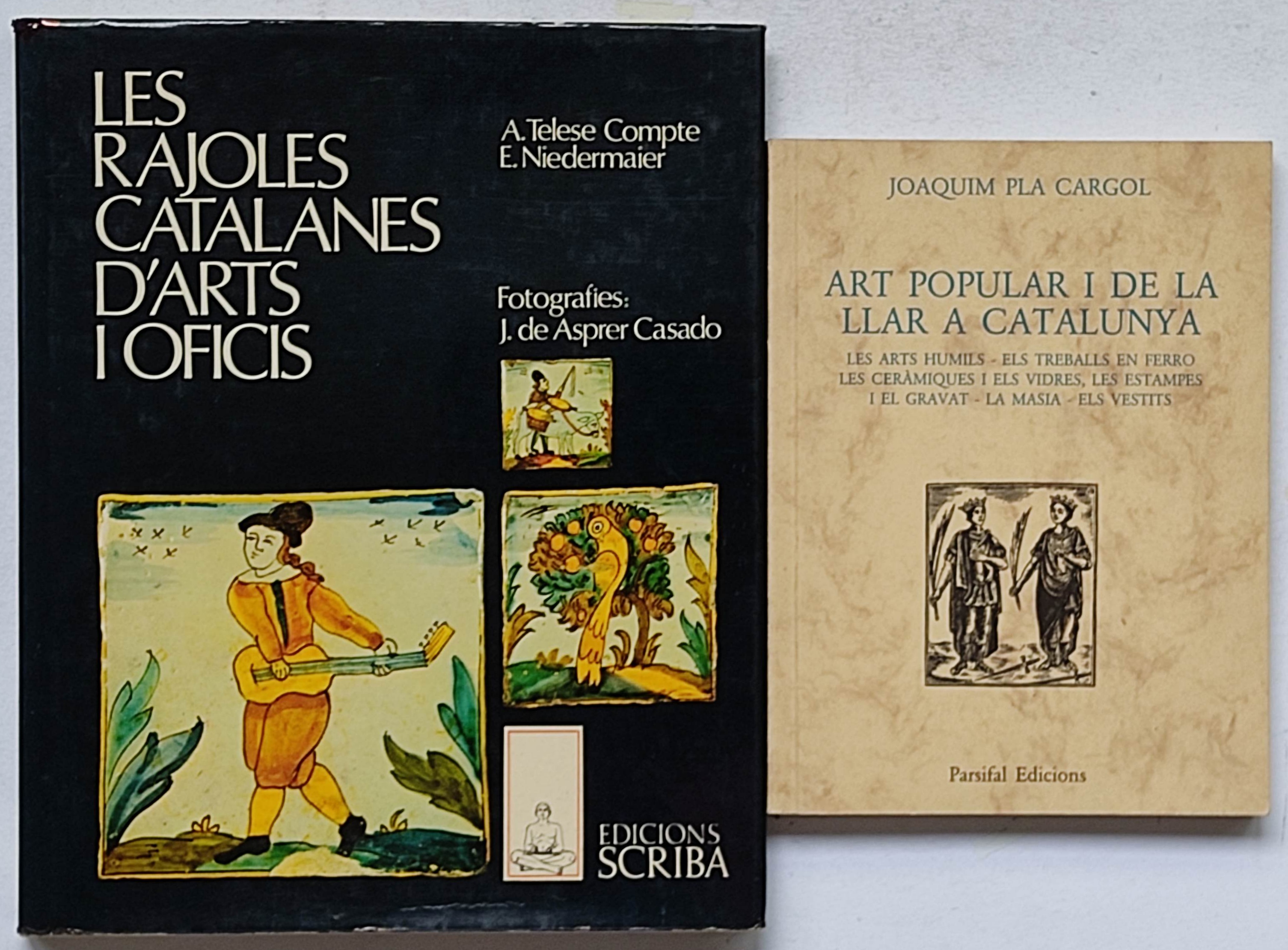DOS LIBROS SOBRE ART POPULAR A CATALUNYA.    