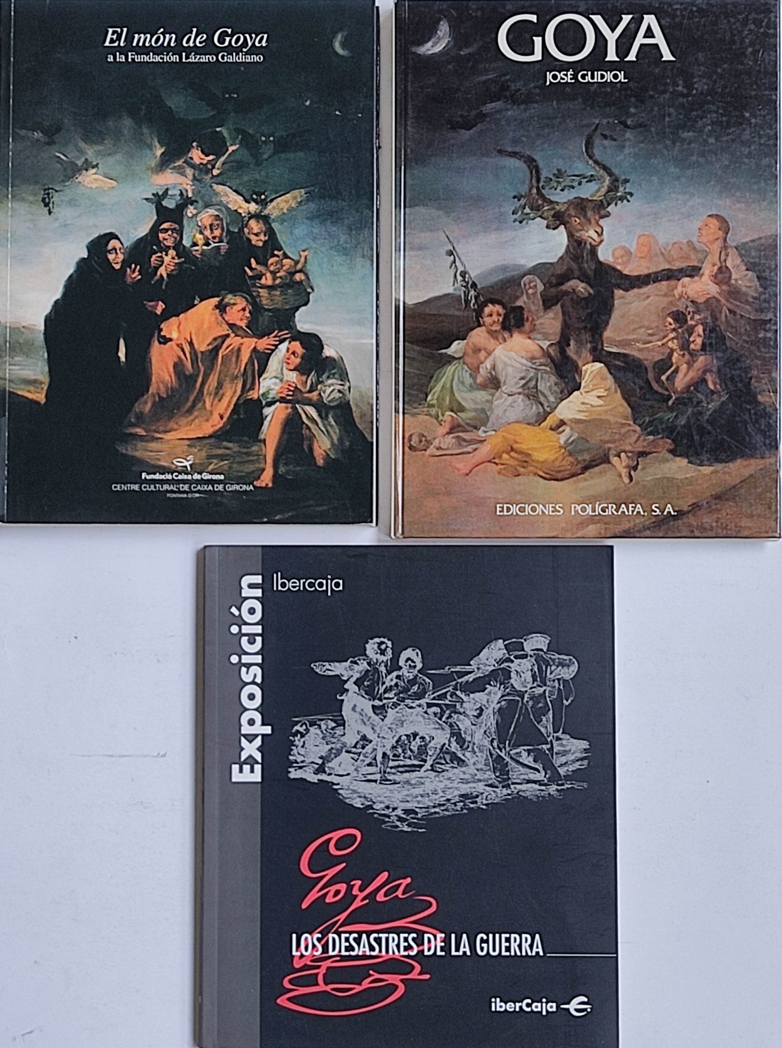 TRES LIBROS SOBRE GOYA.    