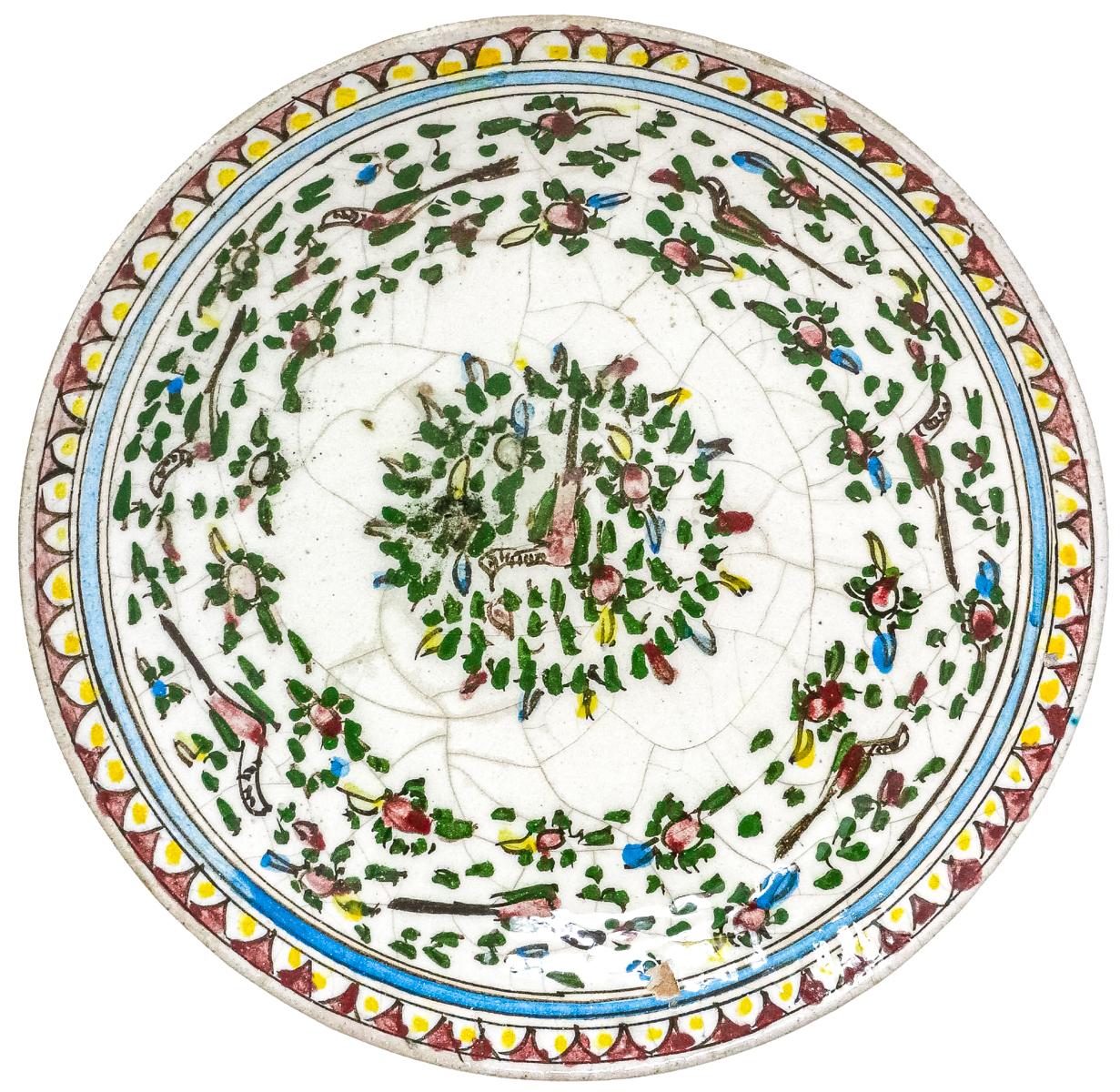 PLATO DE PORCELANA ORIENTAL DE MEDIADOS DE SIGLO XX