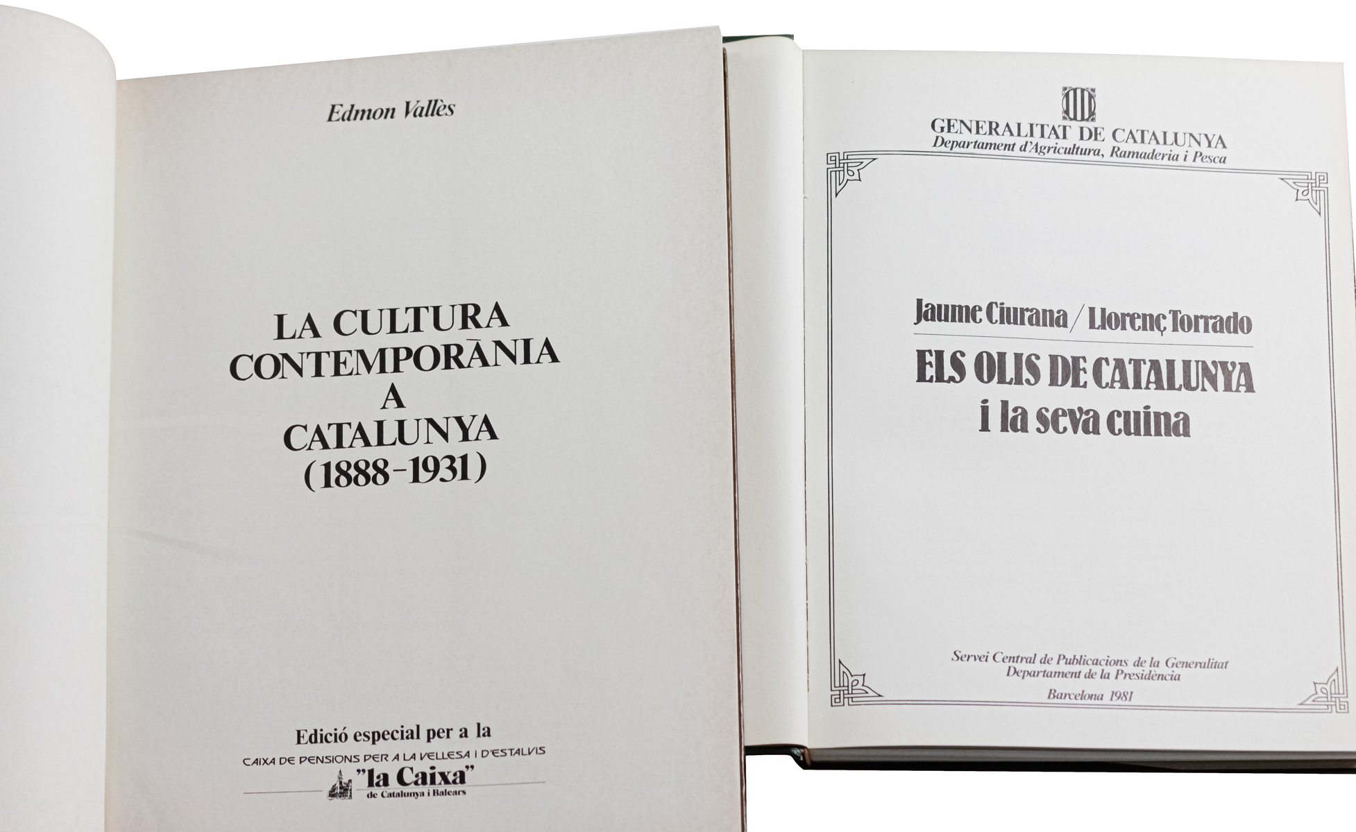 DOS LIBROS SOBRE CATALUÑA