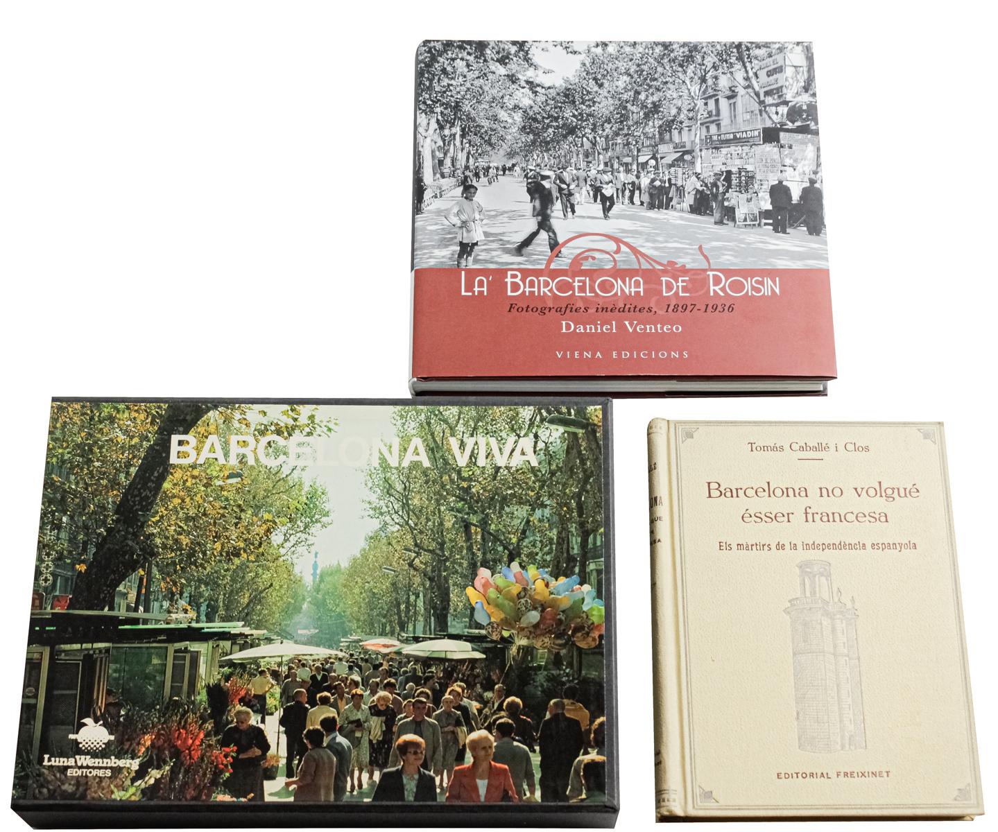 TRES LIBROS SOBRE BARCELONA