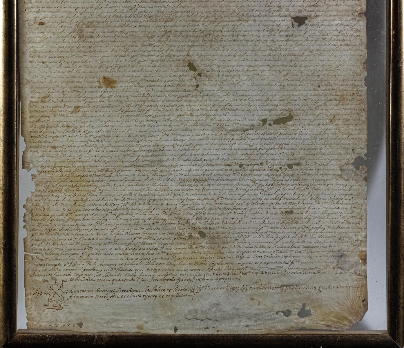 DOCUMENTO MANUSCRITO DE PRINCIPIOS DE SIGLO XVII