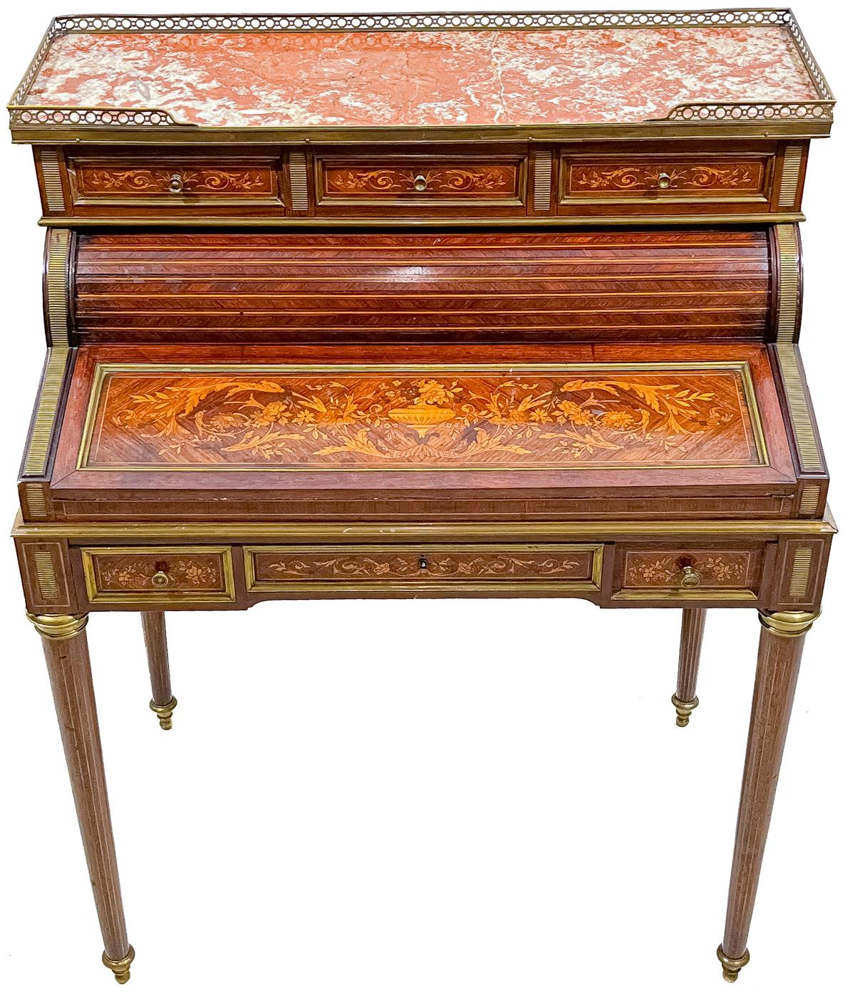 MUEBLE ESCRITORIO FRANCÉS NAPOLEÓN III 