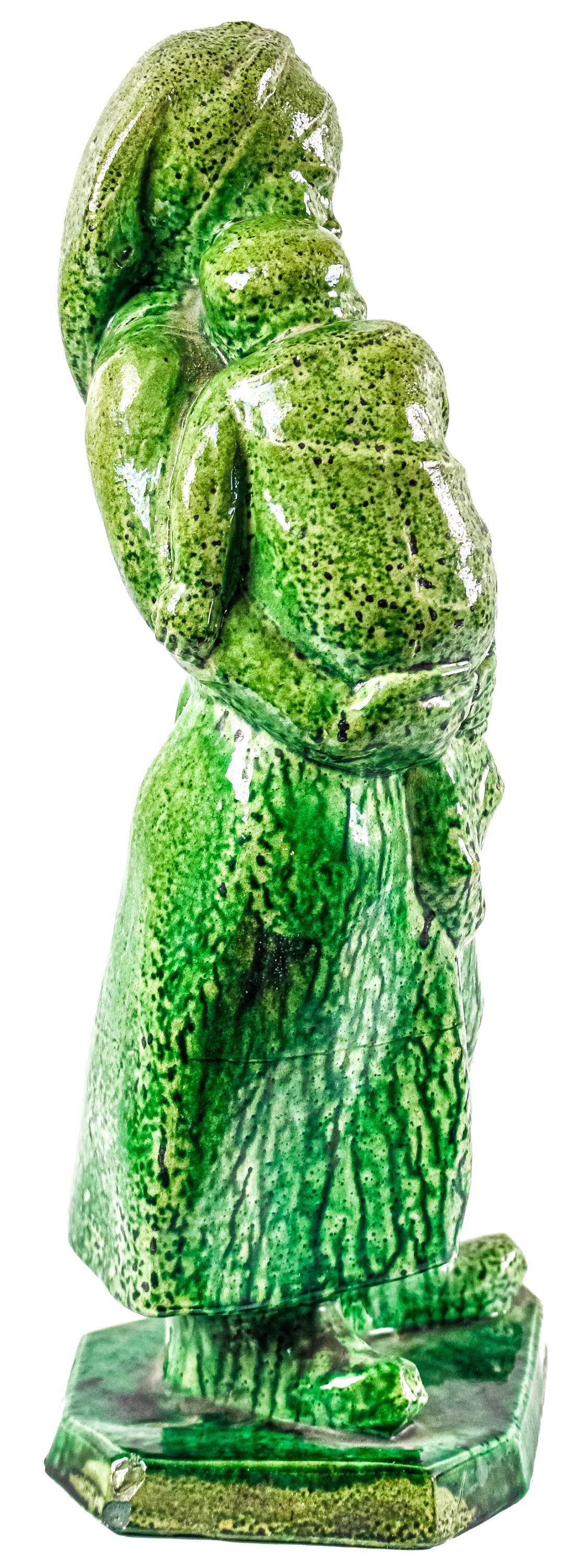 FIGURA EN CERAMICA GALLEGA DE MEDIADOS S.XX