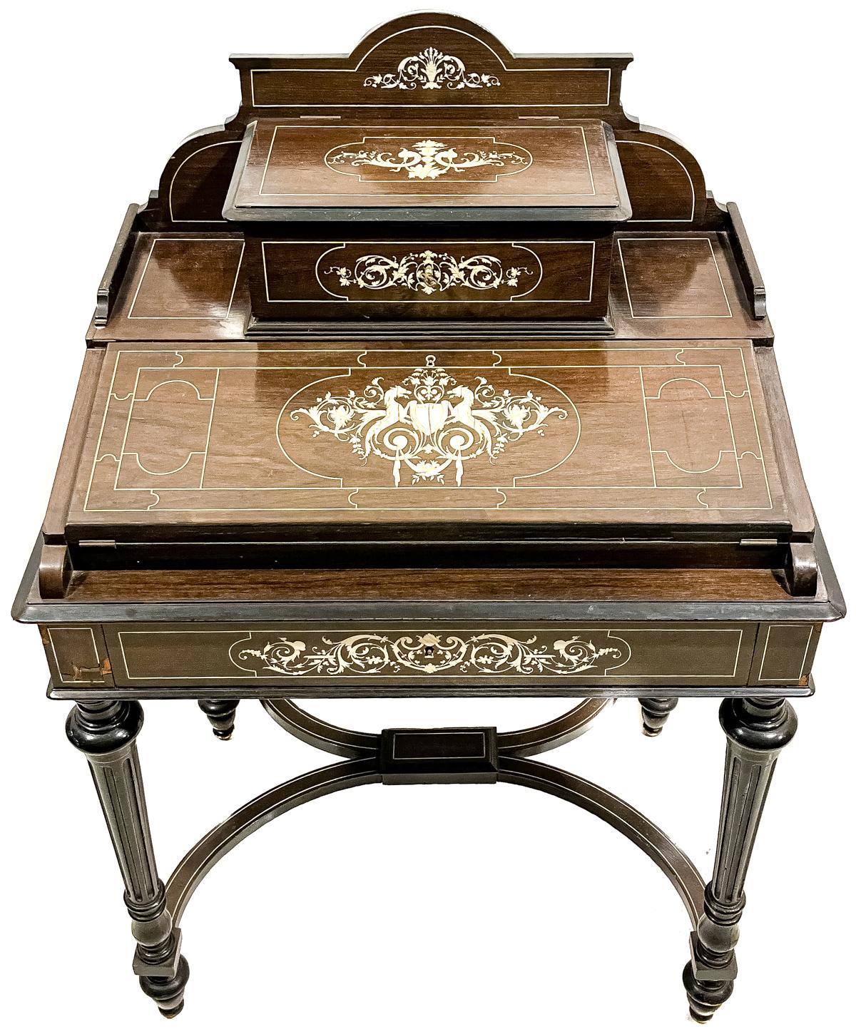 MUEBLE ESCRTORIO FRANCÉS NAPOLEÓN III