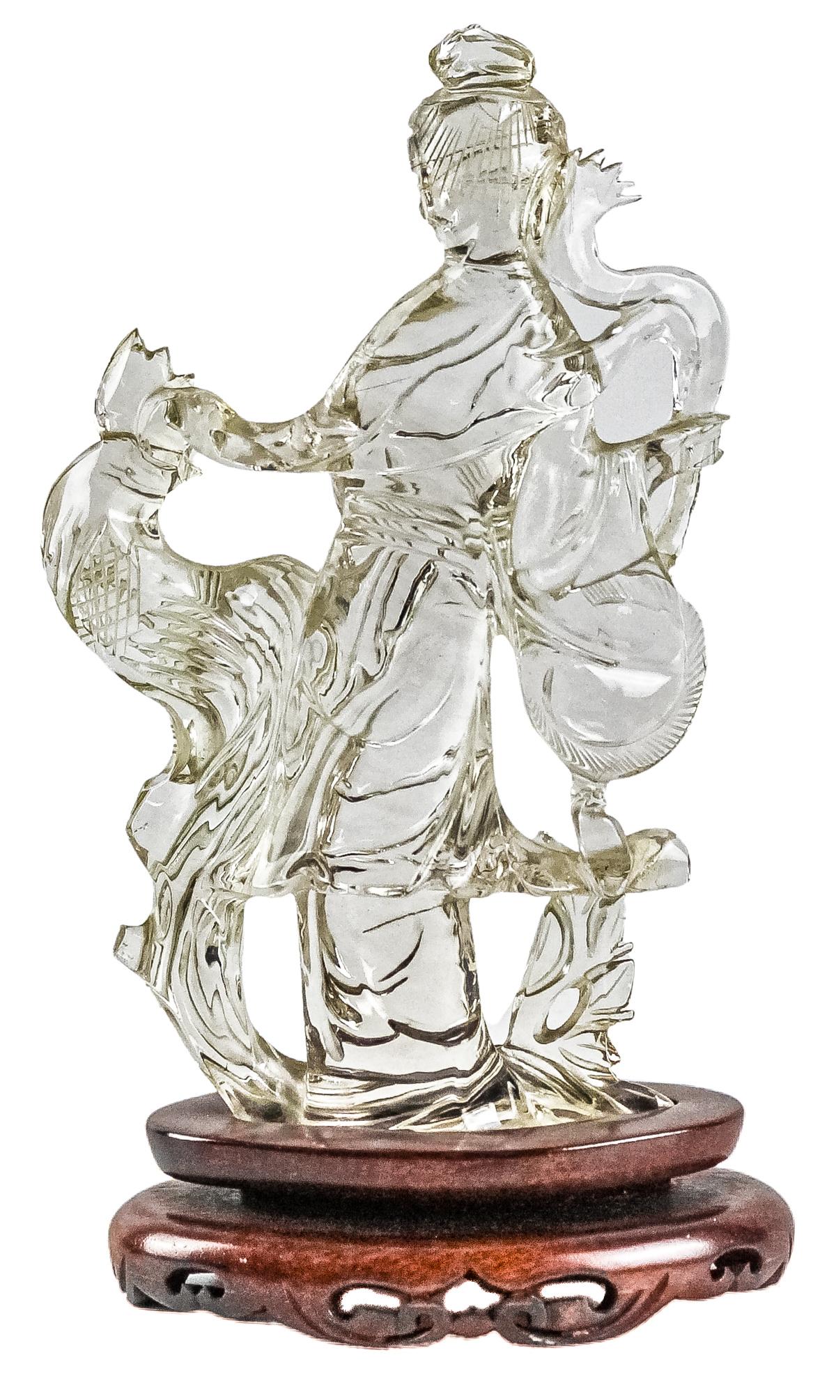 FIGURA CRISTAL DE ROCA "GEISHA"