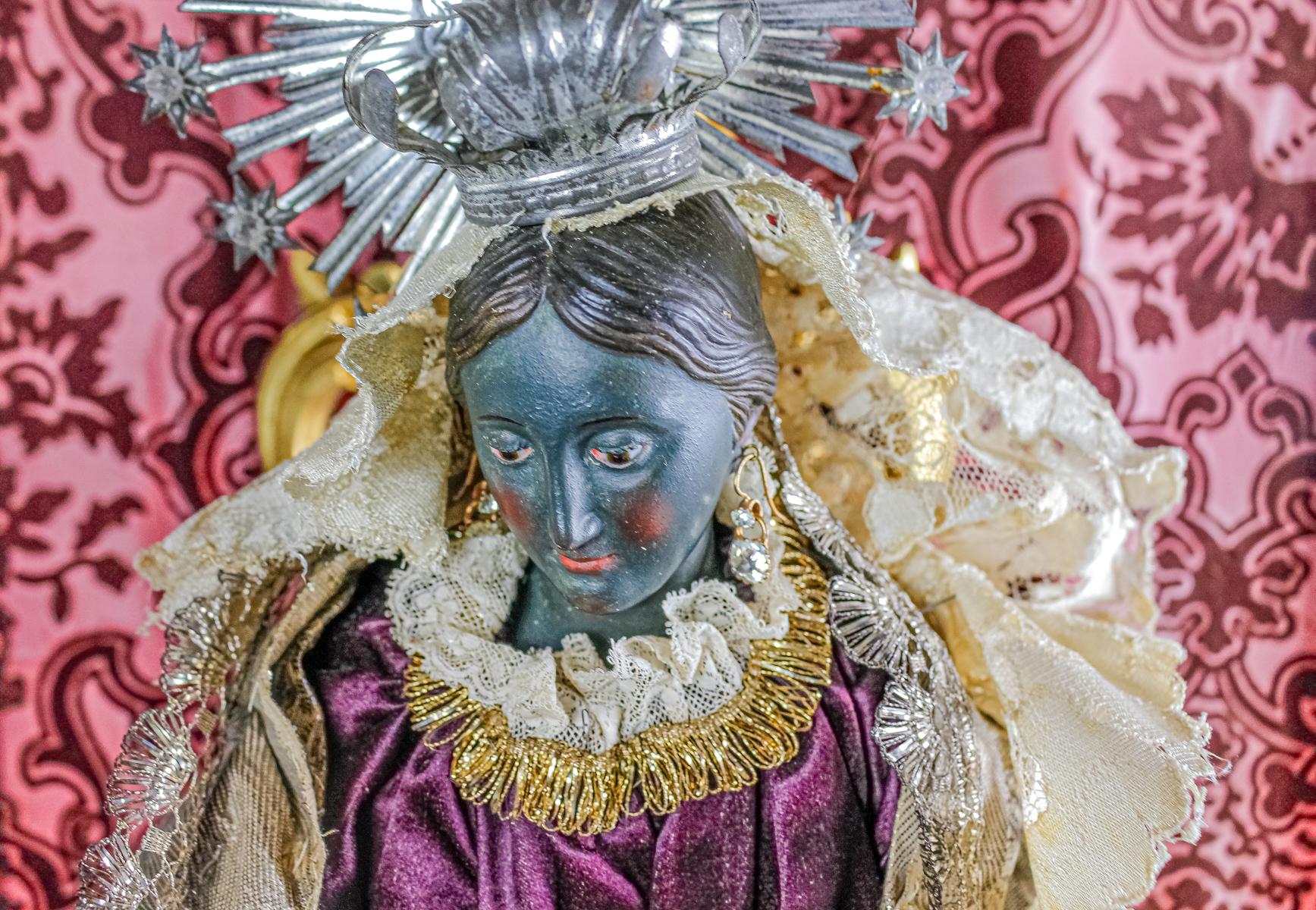 VIRGEN CON NIÑO "CAP I POTA" DEL S.XIX