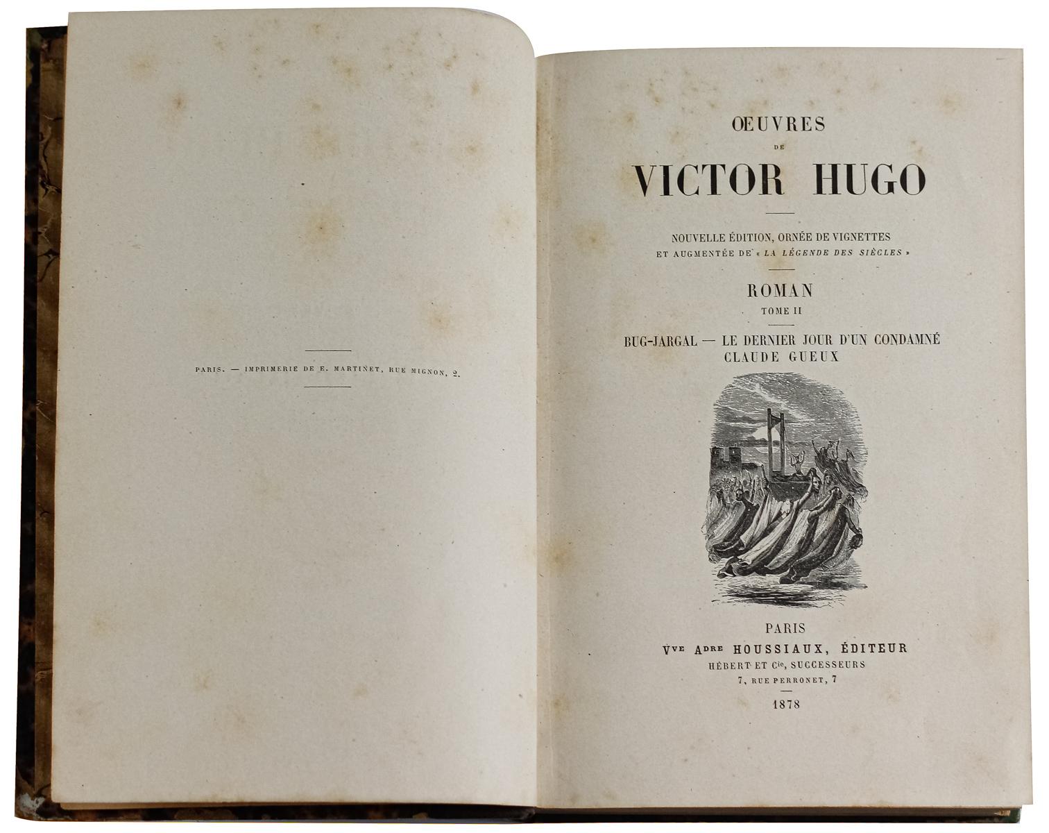 "OEUBRES DE VICTOR HUGO - ROMAN"