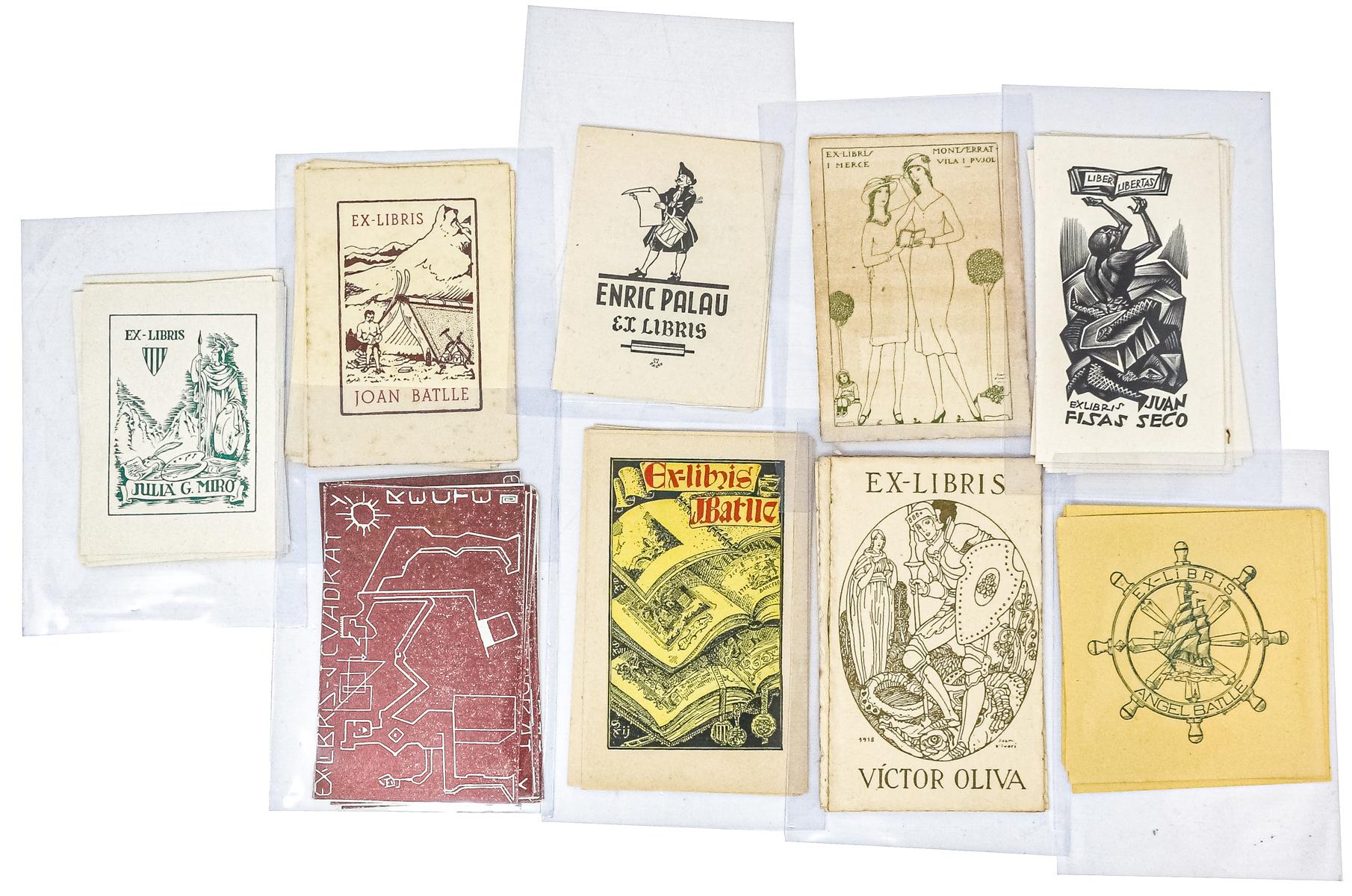 LOTE DE EX-LIBRIS