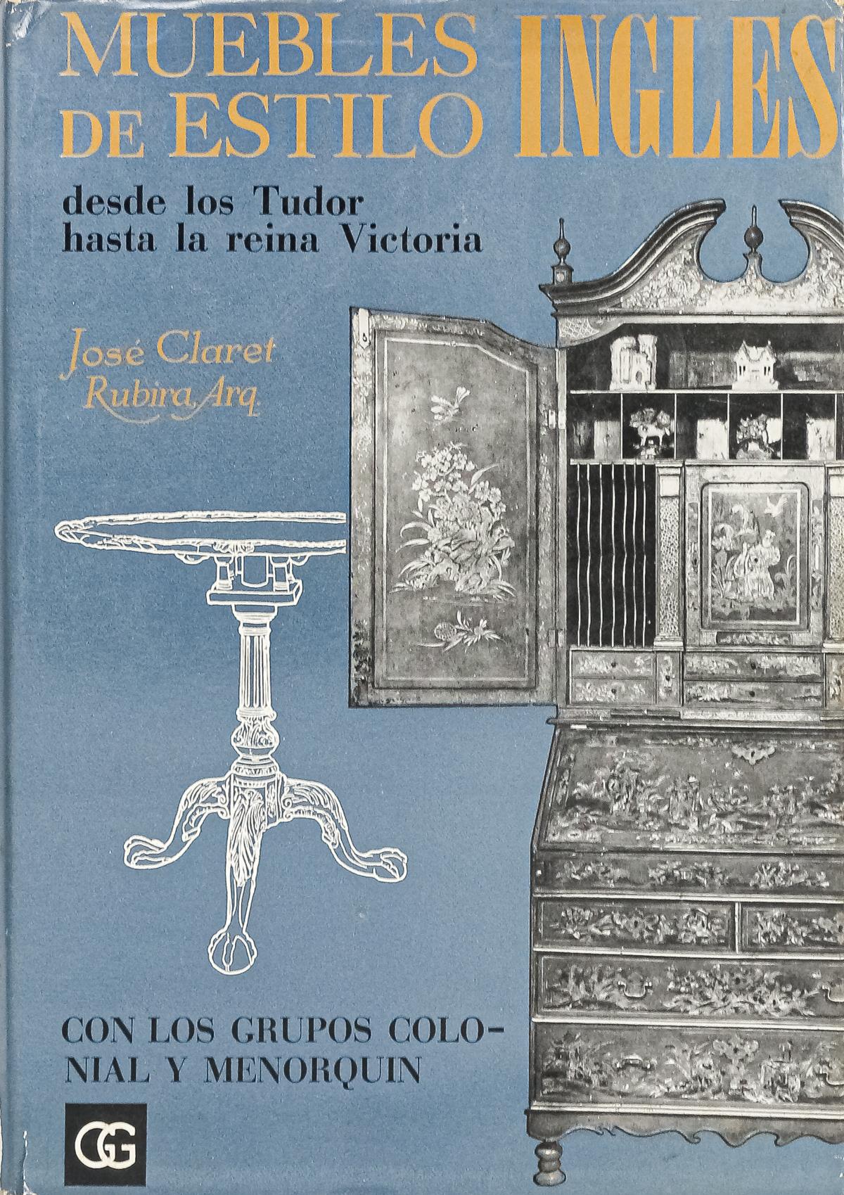 TRES LIBROS DE MUEBLES DE ESTILO ESPAÑOL, FRANCÉS E INGLÉS"