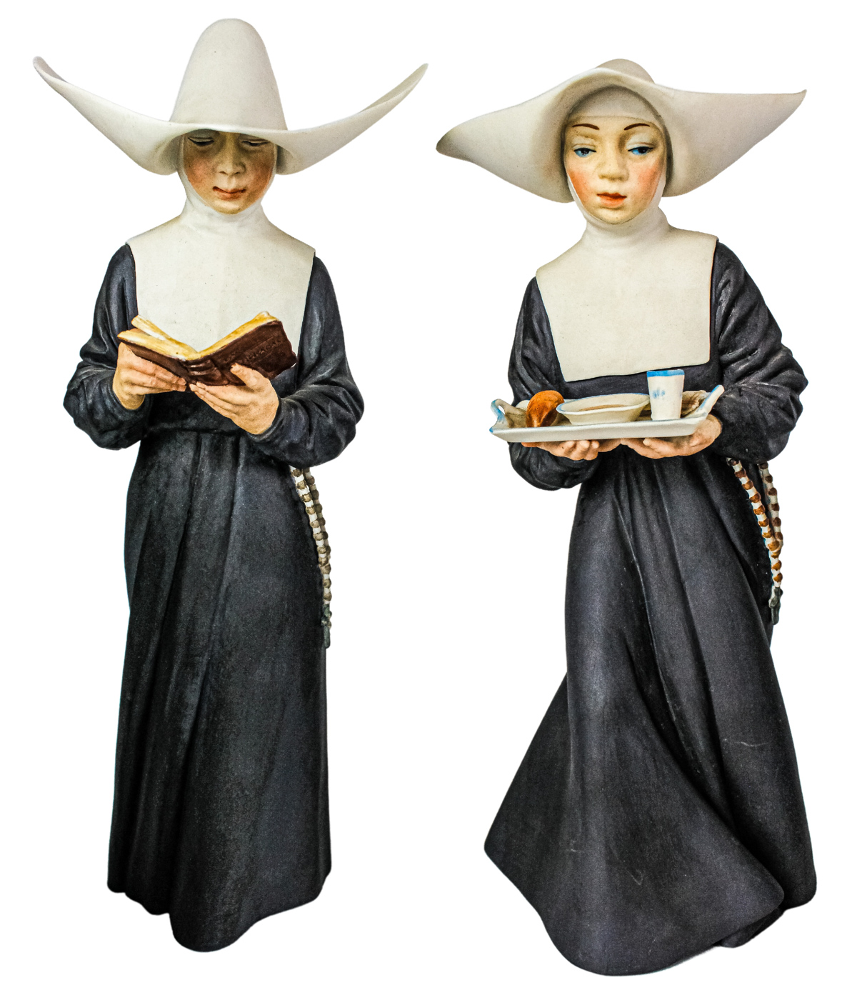 SEIS MONJAS DE PORCELANA ALGORA 