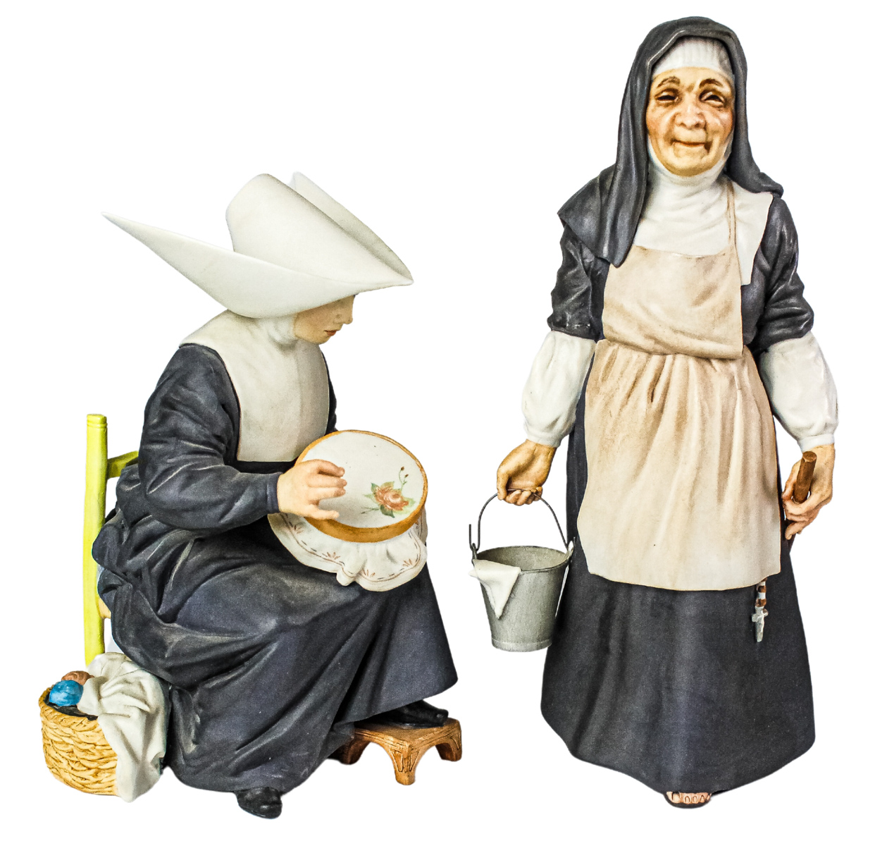 SEIS MONJAS DE PORCELANA ALGORA 