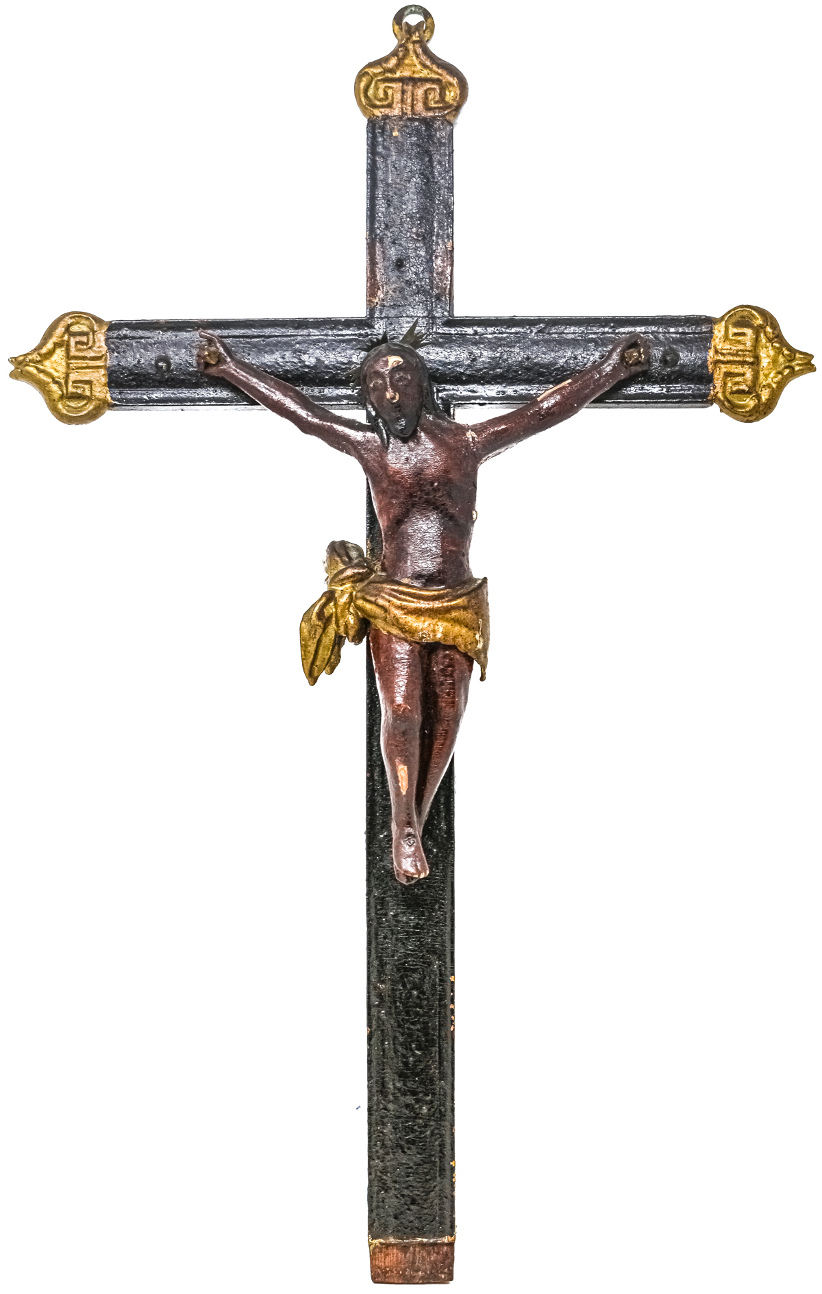 CRUCIFIJO EN MADERA DEL SIGLO XIX