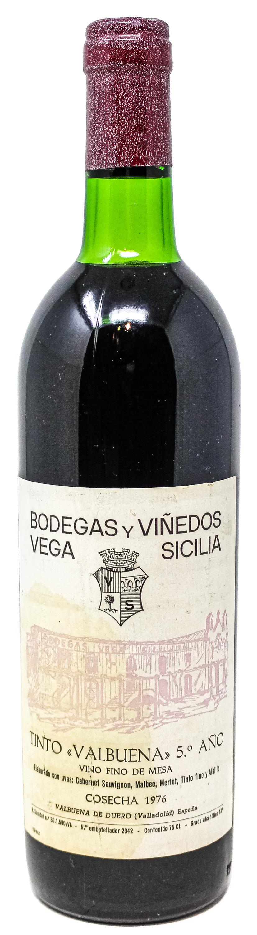 BOTELLA DE VEGA SICILIA COSECHA DE 1976