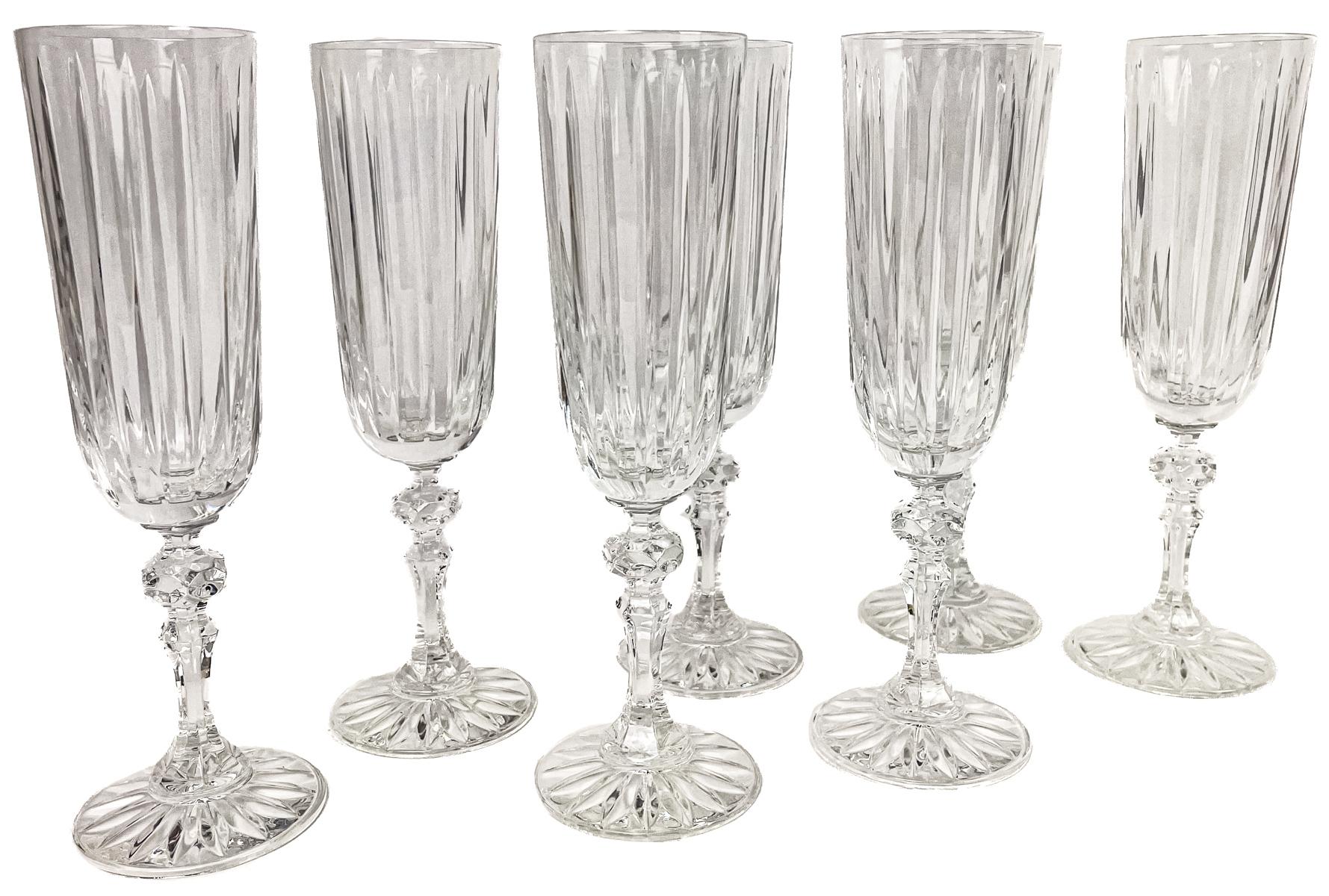 SEIS COPAS DE CAVA DEL ÚLTIMO CUARTO DEL S.XX