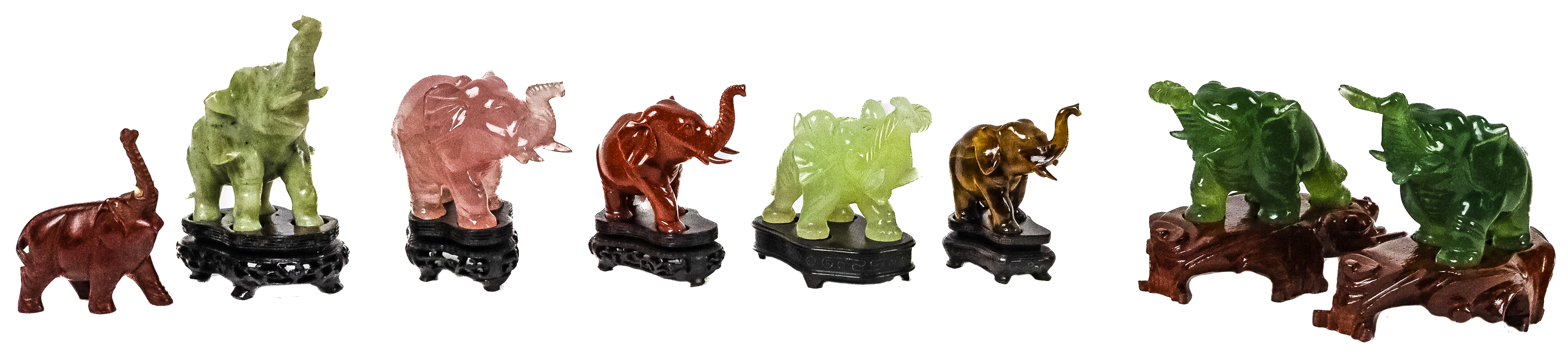 COLECCIÓN DE OCHO "ELEFANTES" DE LA SEGUNDA MITAD DE S. XX