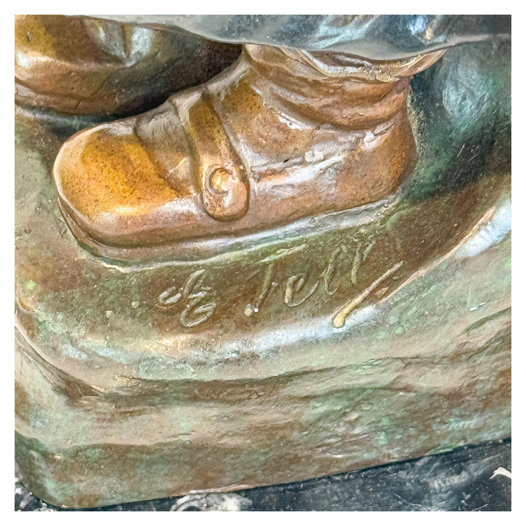 FIGURA DE BRONCE DE FINALES DEL S.XX