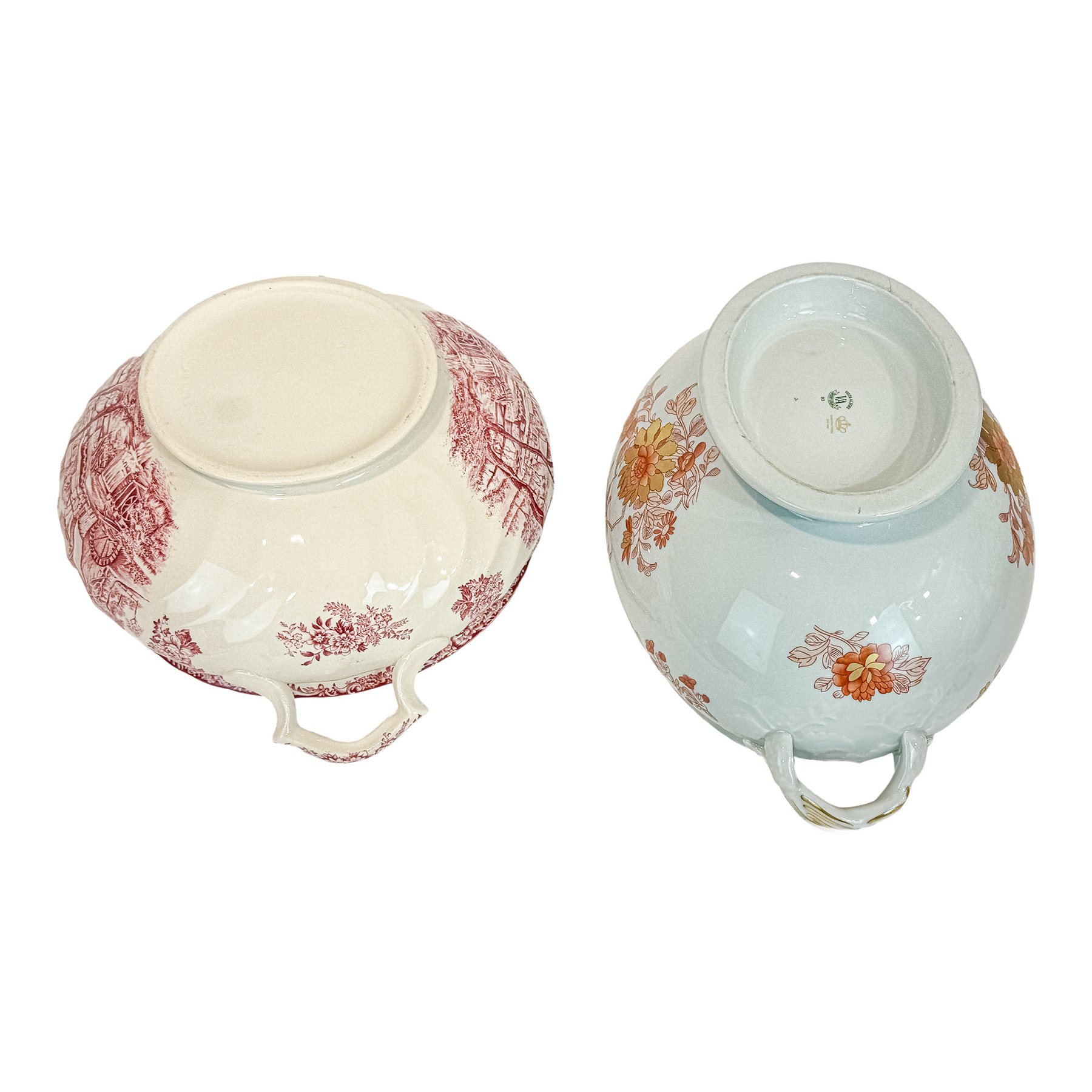 DOS SOPERAS EN PORCELANA DEL ÚLTIMO CUARTO DEL S.XX