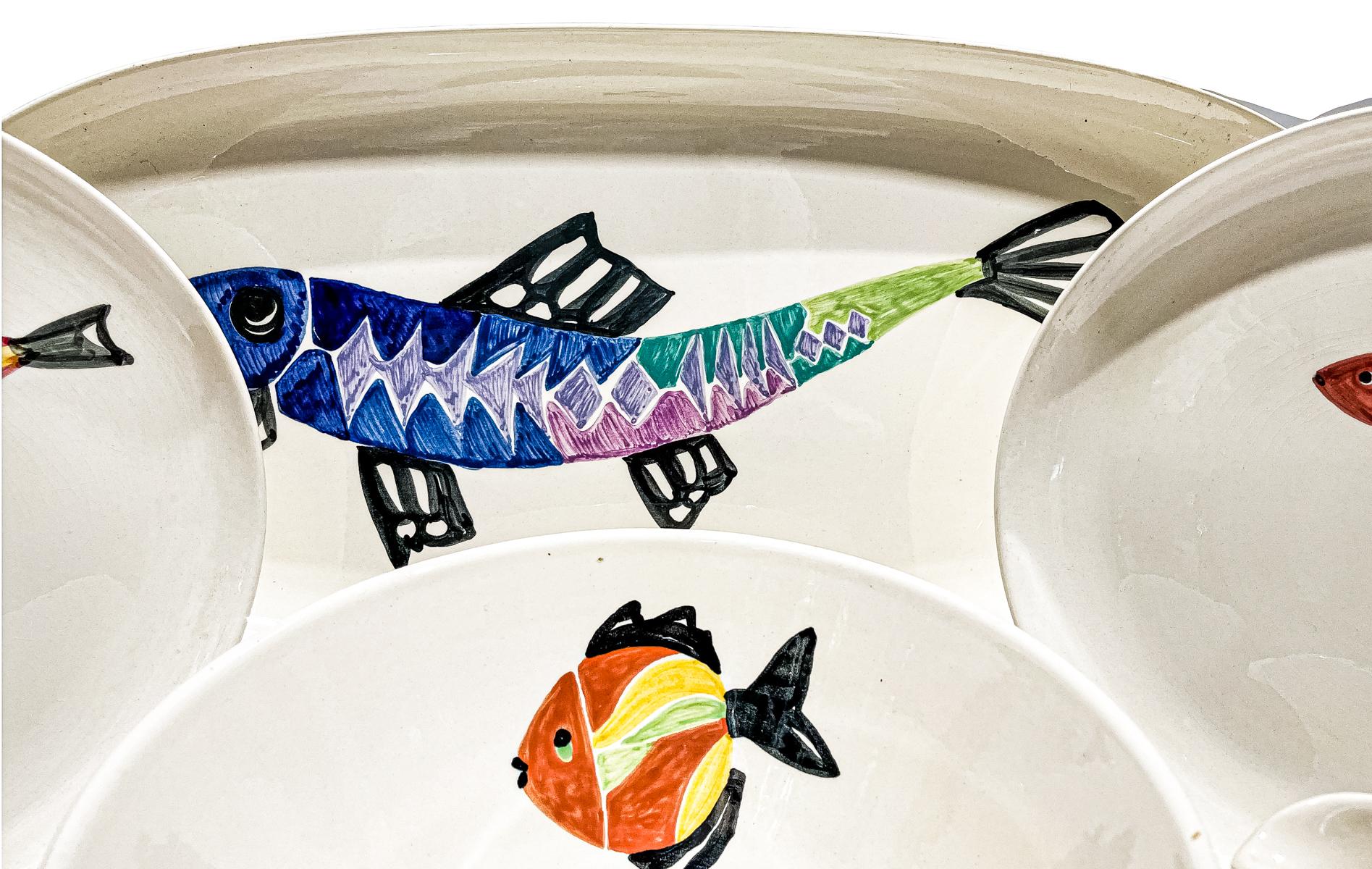 SERVICIO DE PESCADO VILLEROY & BOCH DE LOS AÑOS 60