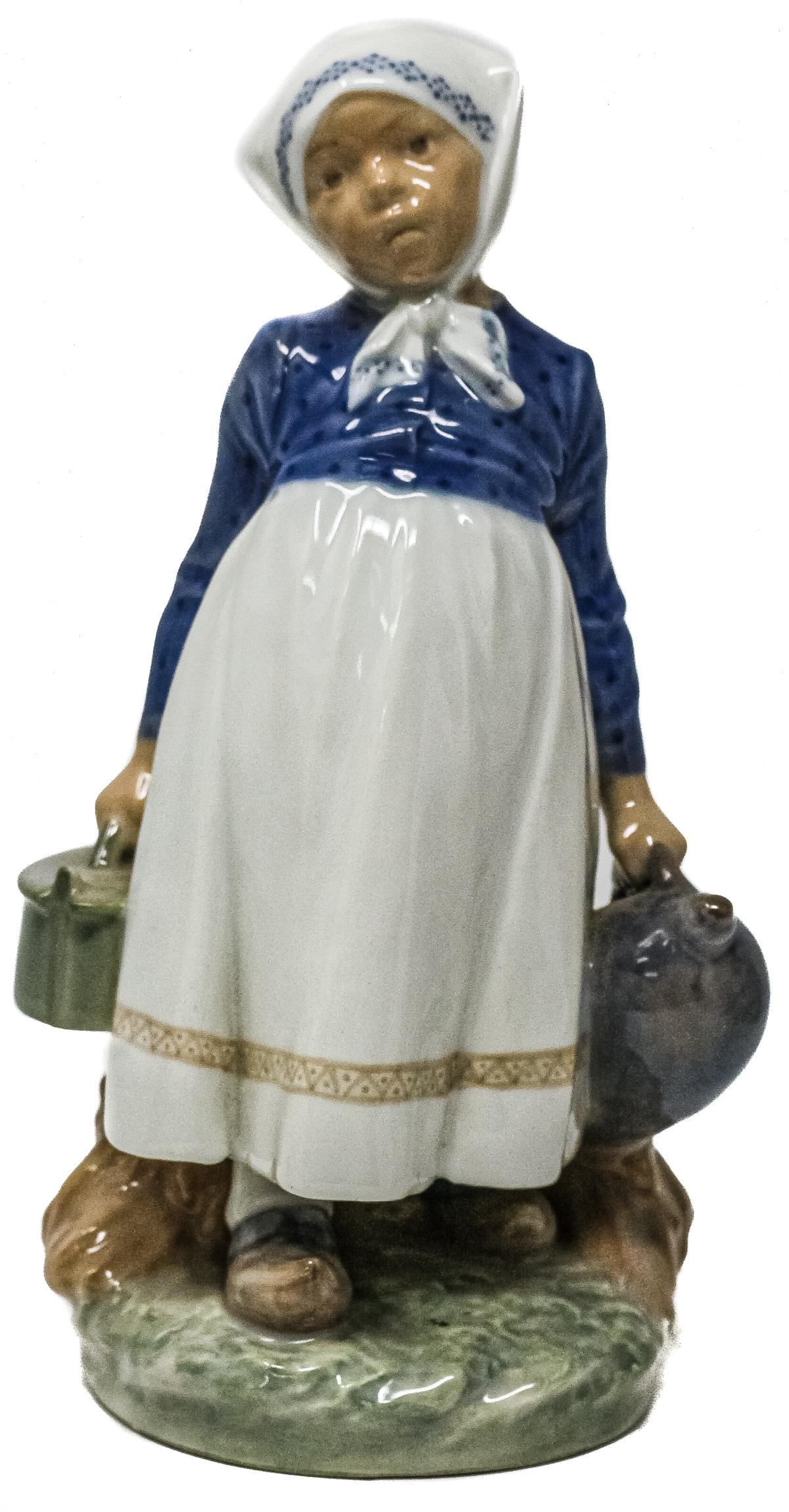 FIGURA EN PORCELANA DANESA DEL ÚLTIMO CUARTO DEL S.XX