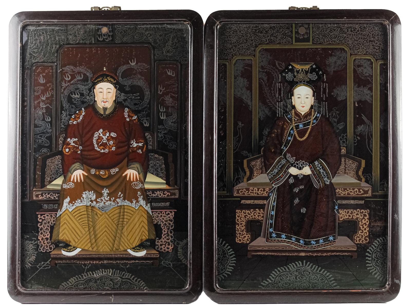 PAREJA DE COMPOSICIONES JAPONESAS DEL PRIMER CUARTO S.XX